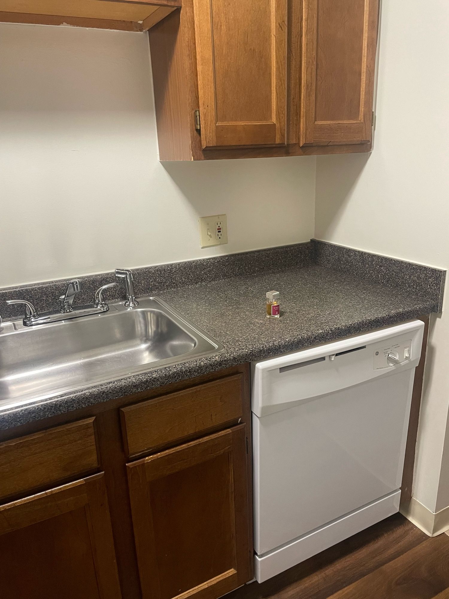 Little baby perfume bottle on my countertop