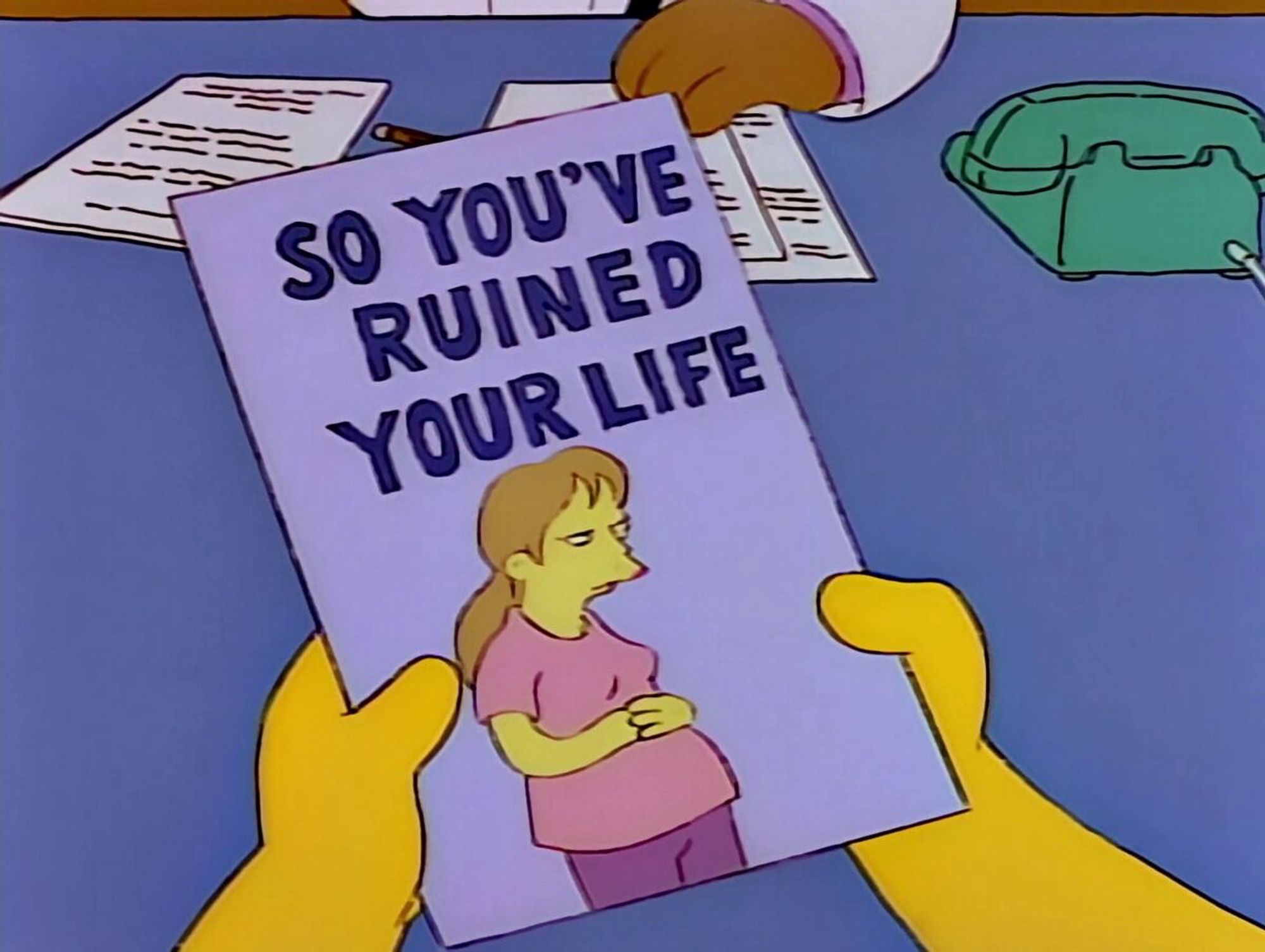 Simpsons, a pamphlet: So You’ve Ruined Your Life