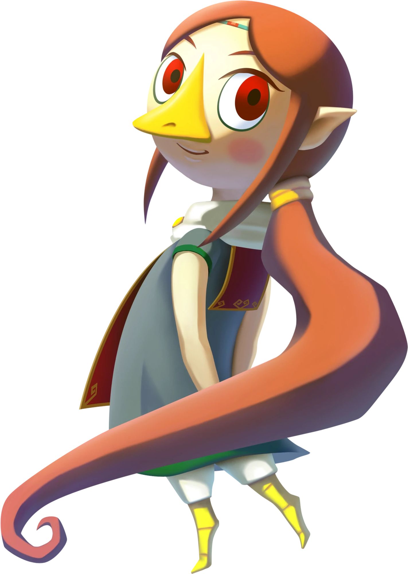 Medli from tLoZ wind waker, she's a cute girl who is a bird