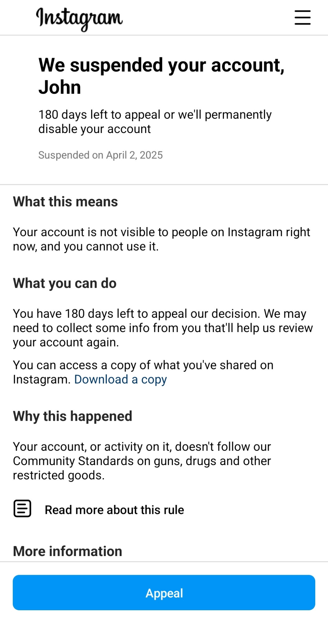 NEVER posted here, again, in about a day I'll here.

I'm back on there under a different name now.

Again, 🖕🏻 Zuck 