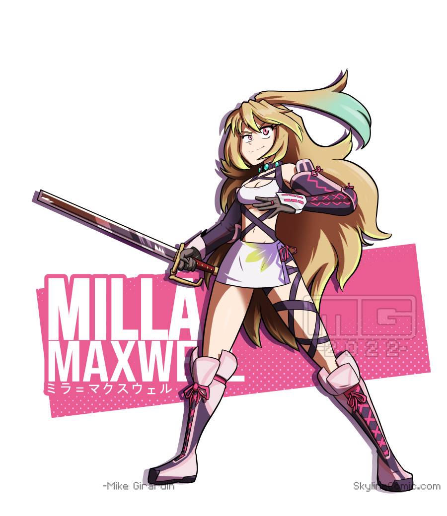 #Myart Milla Maxwell from Tales of Xillia posing with her sword 