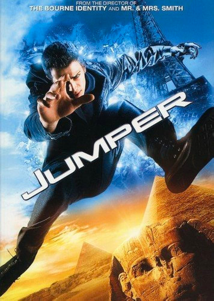 A poster for the movie Jumper.