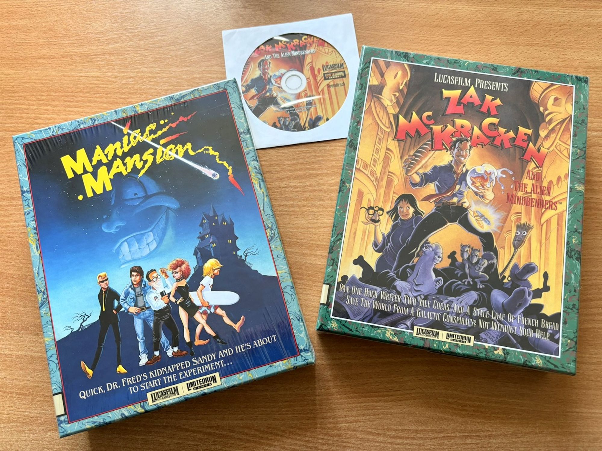 Limited Run Games editions of Maniac Mansion and Zak McKracken.