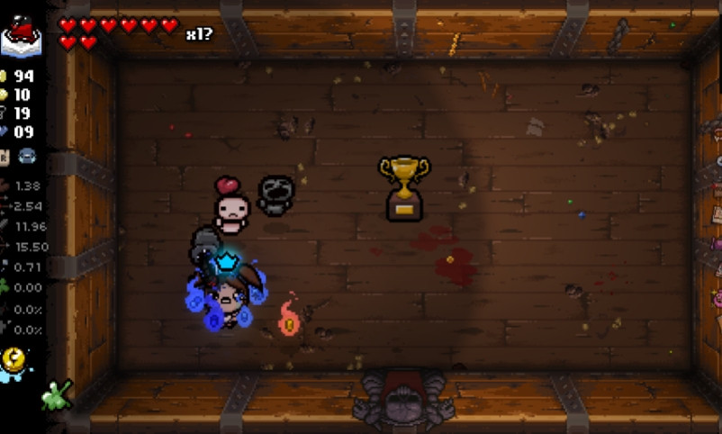 Screenshot d'une partie de The Binding Of Isaac avec le personnage de Bethany