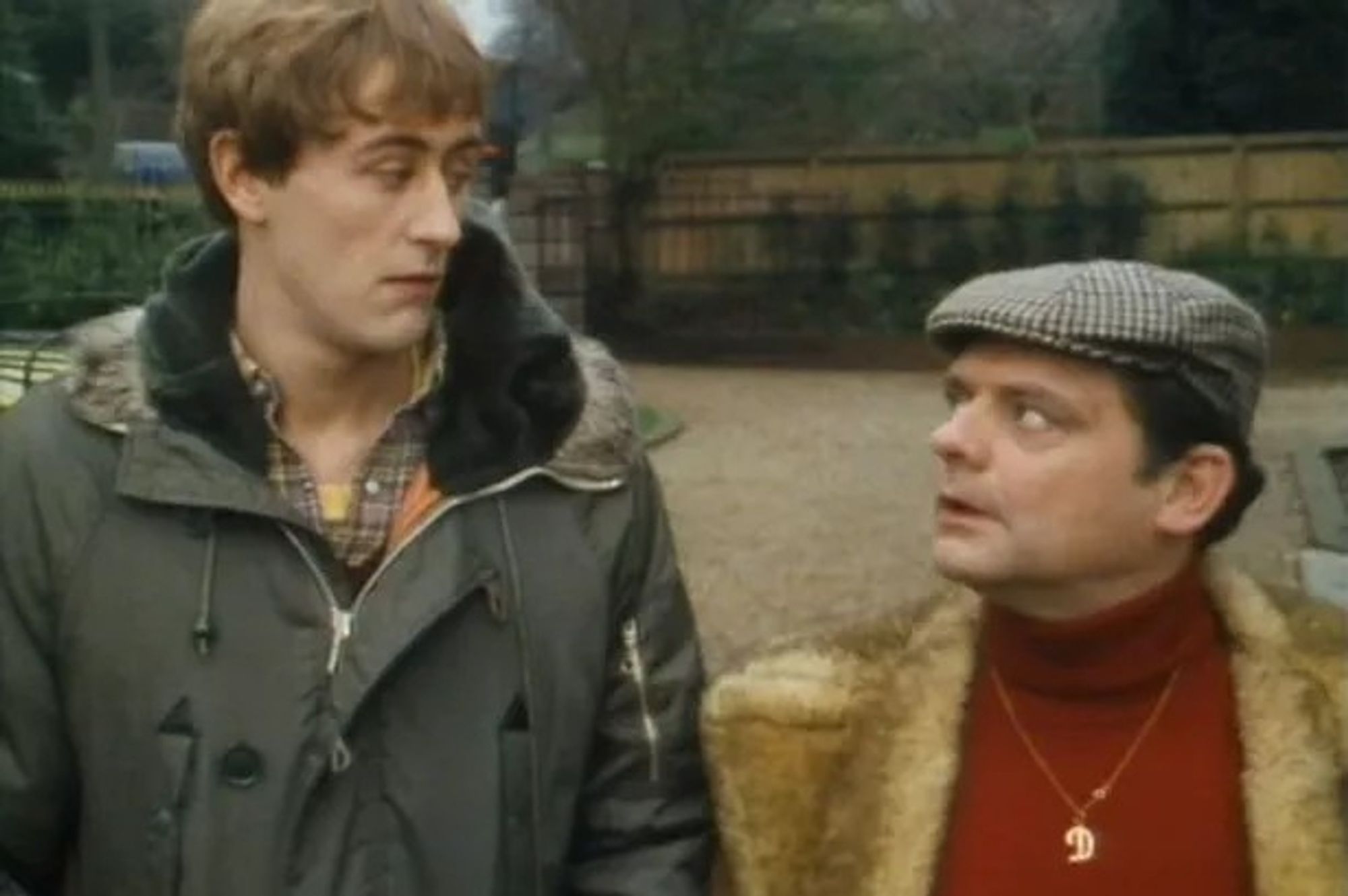 Rodney and Del Boy, beloved hapless scammers from the britcom "Only Fools and Horses"