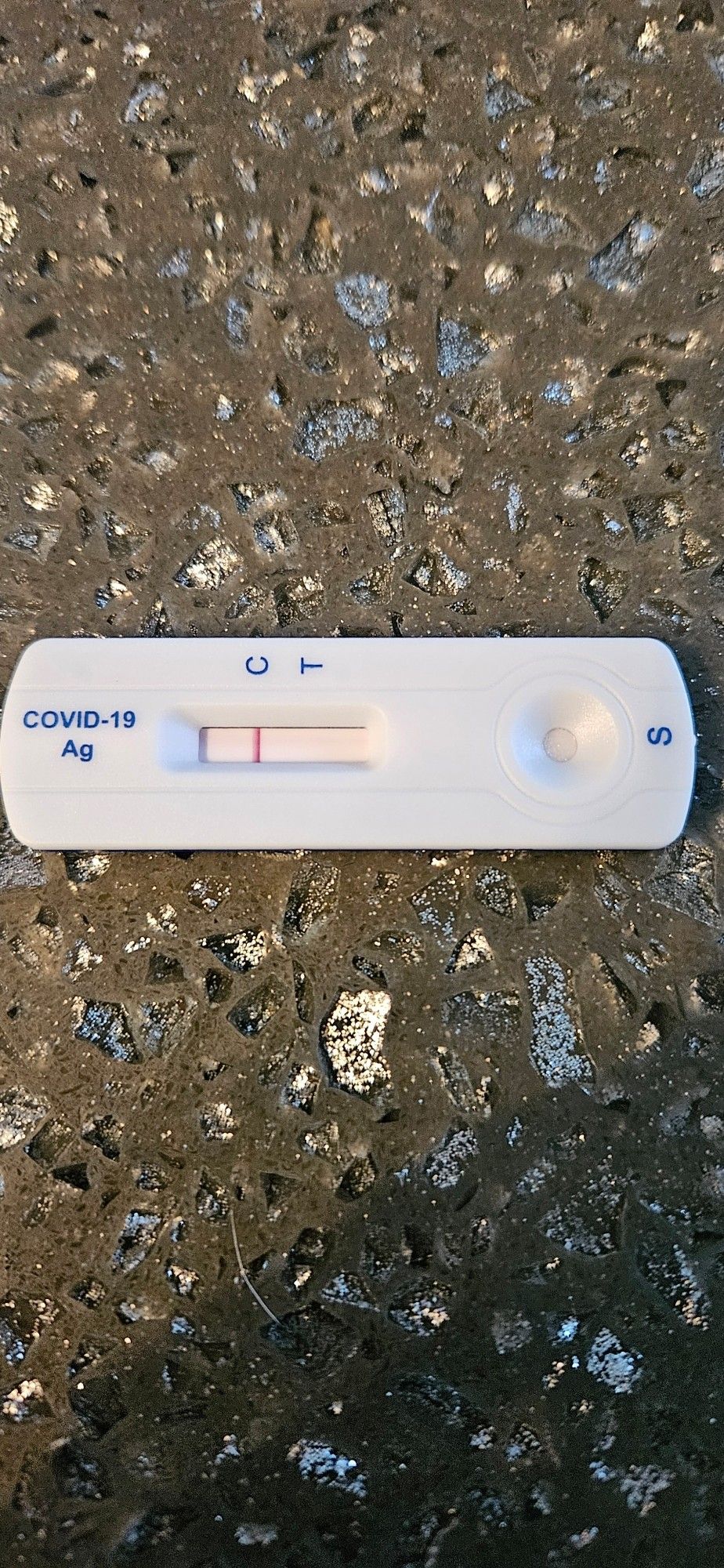 Negative test result on a covid test.