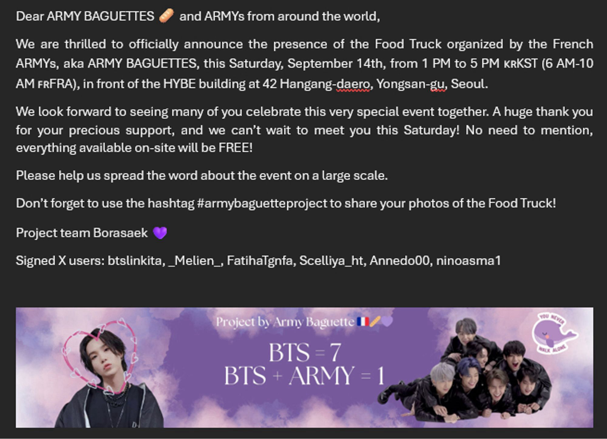 #armybaguetteproject