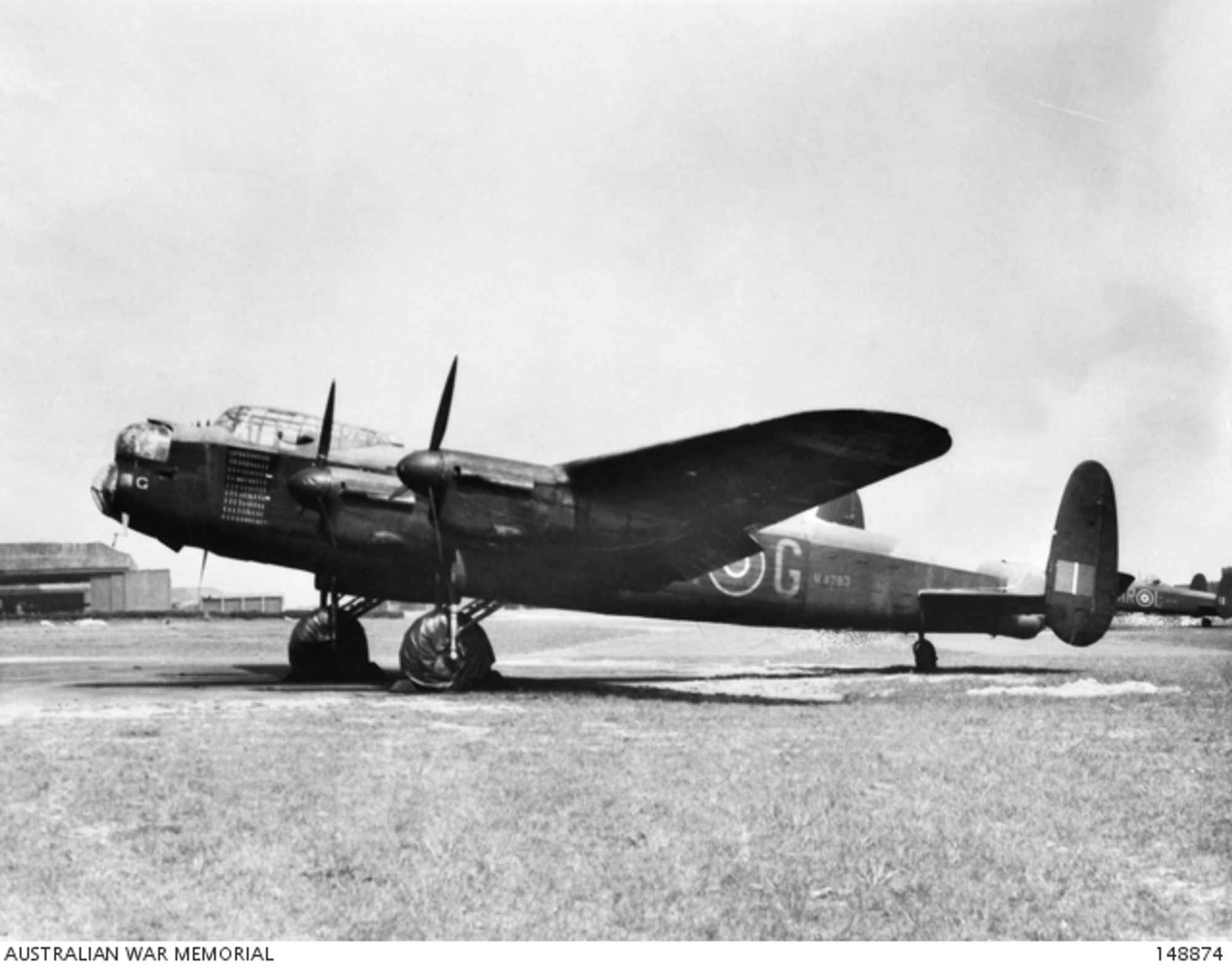 Photo of G for George, 460 Squadron, taken in 1944 priot to its return to Australia.
https://www.awm.gov.au/collection/C58397