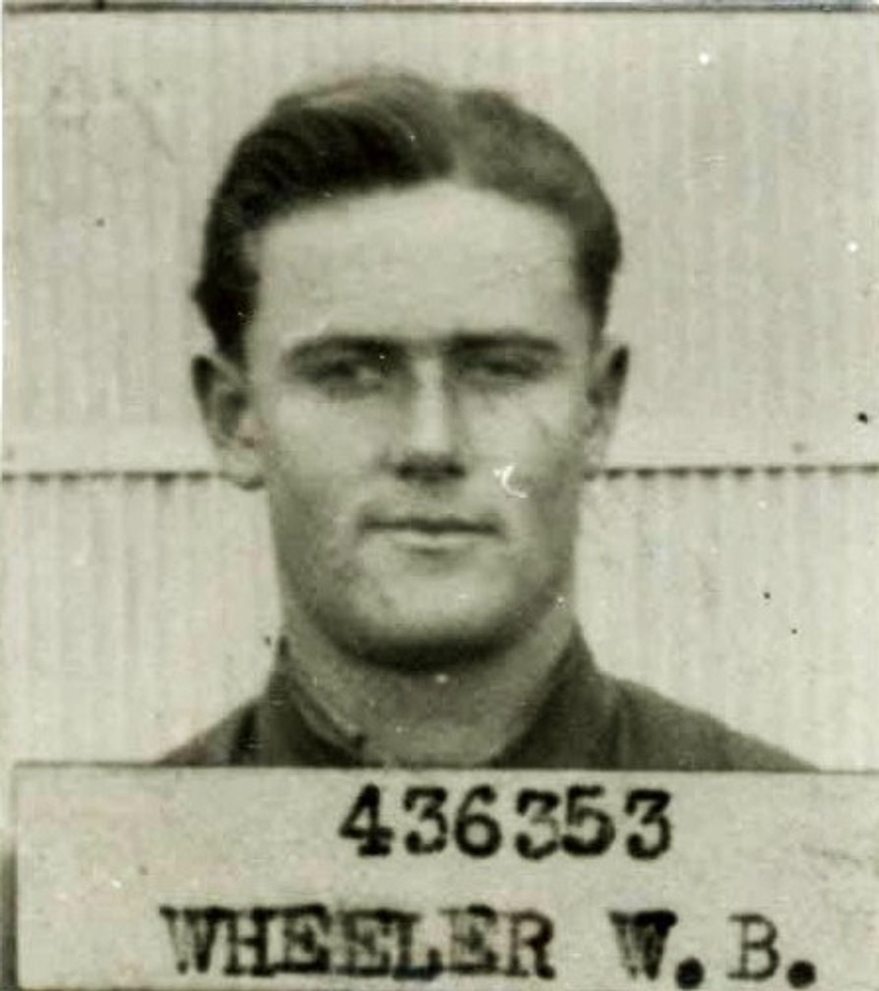 RAAF Enlistment photo taken on 5th December 1942 of William Wheeler. Cropped from his NAA digitized service record.