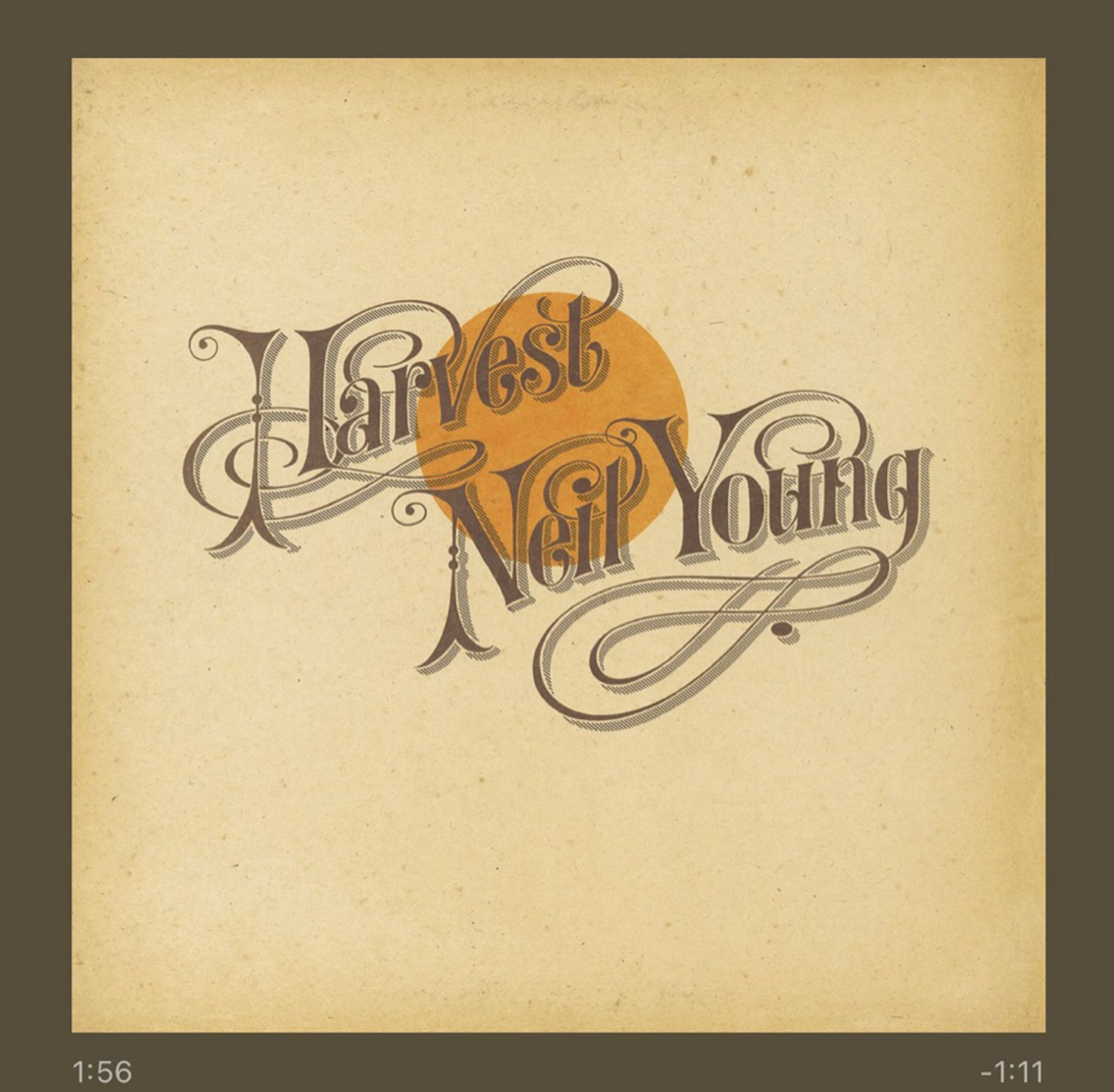 Pochette du disque Harvest de Neil Young