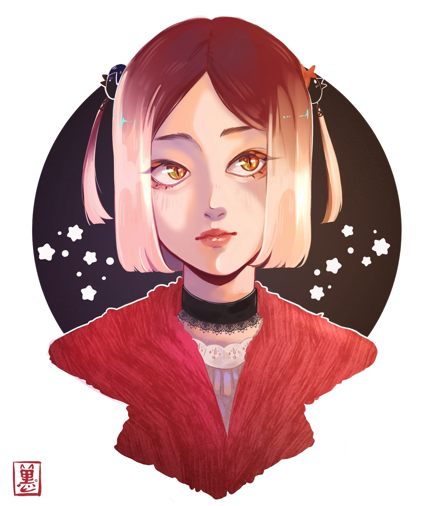 A digital painting of Kenma Kozume