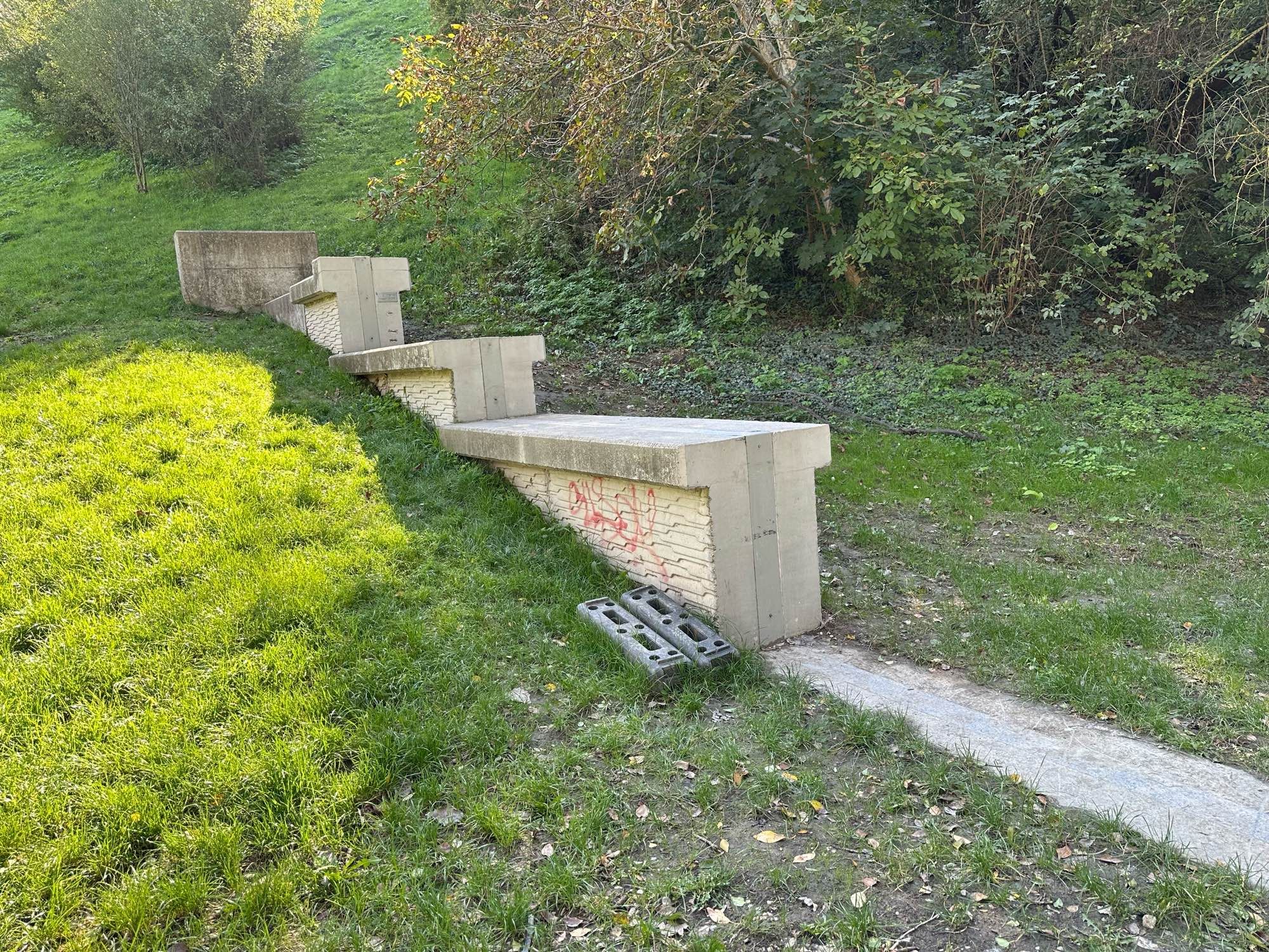 A line marking where the Iron Curtain was