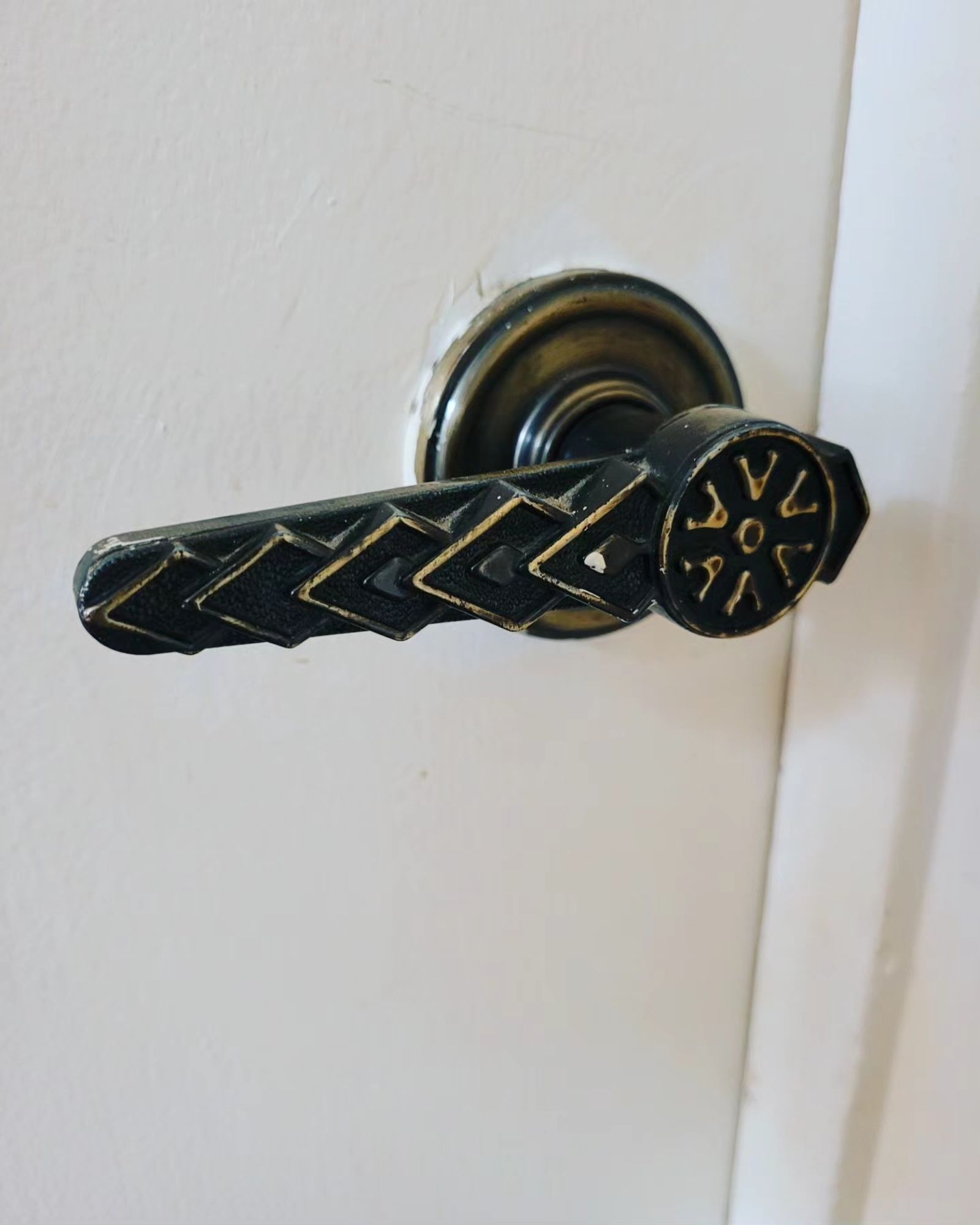 Most of the inside doors in our house have these lever knobs, since it was owned by an elderly lady before.