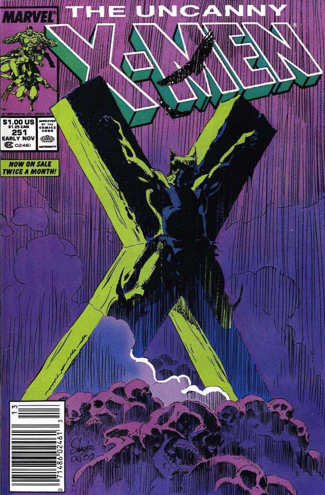 Uncanny X-Men #251 drawn by Marc Silvestri