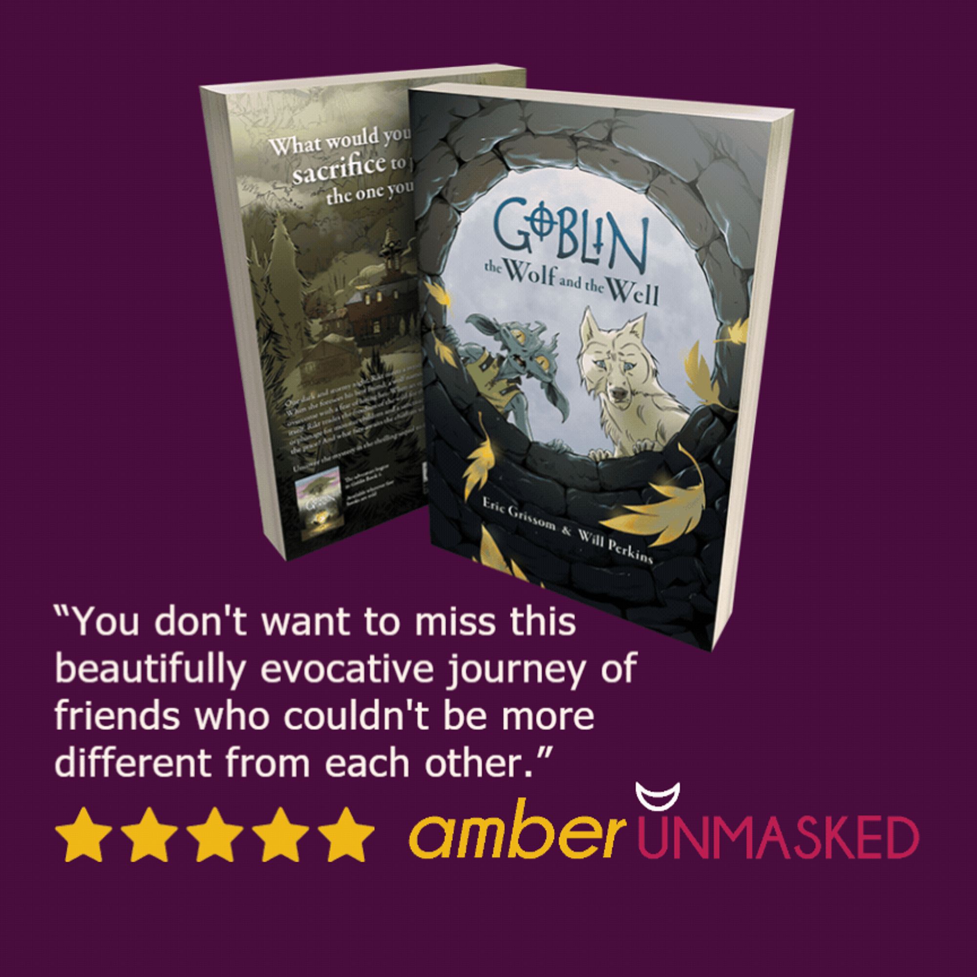 “You don't want to miss this beautifully evocative journey of friends who couldn't be more different from each other.” 5 stars comic book review and preview at AmberUnmasked.com