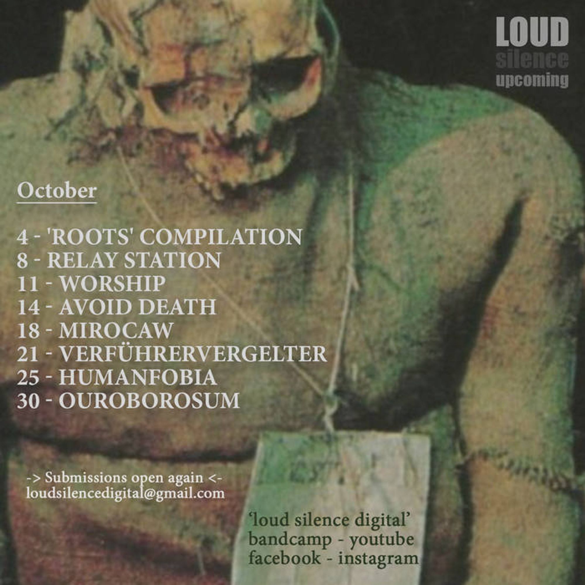 The release schedule of LOUDsilence Records for october 2024