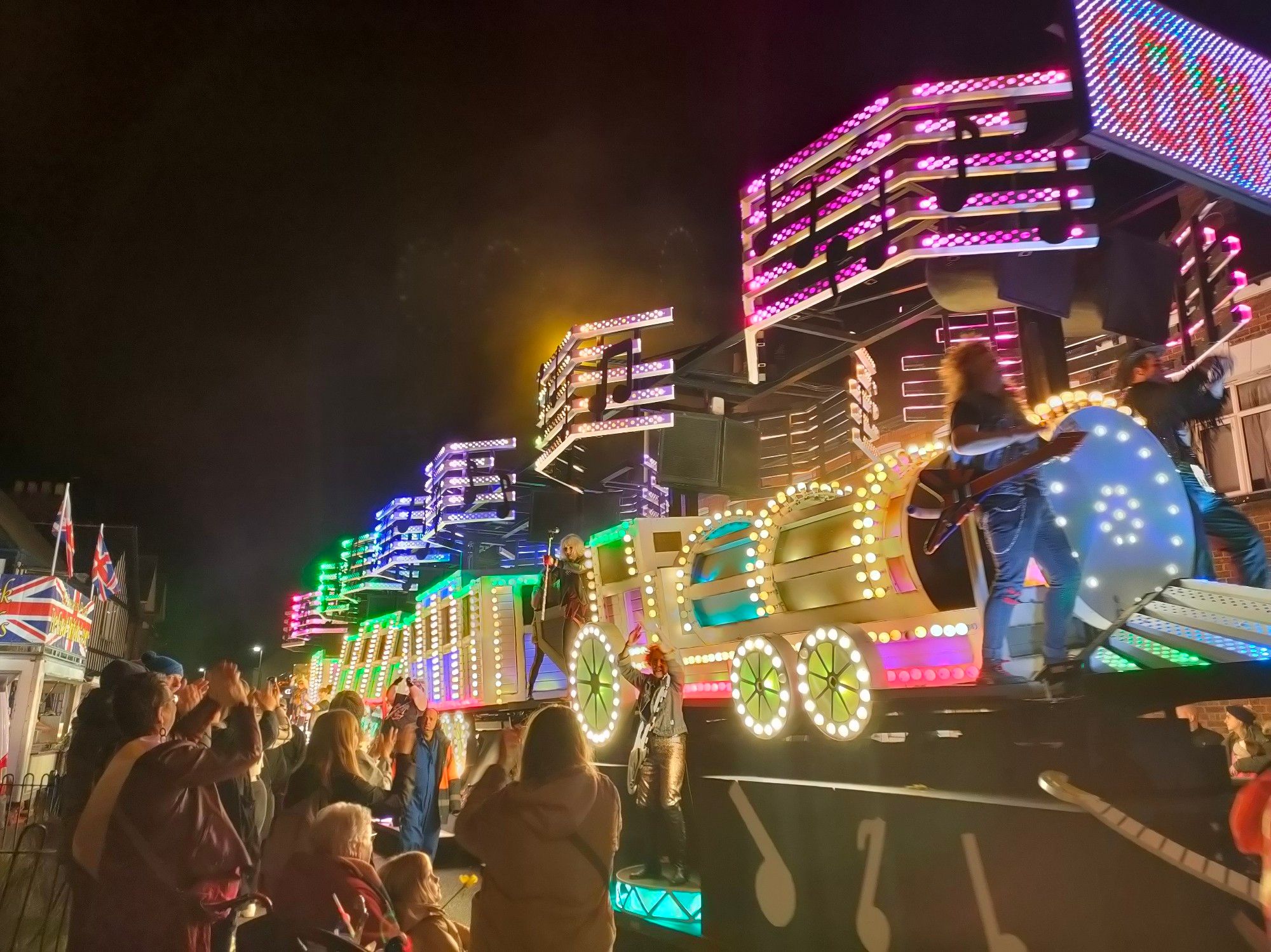 A view of the same float as the first picture, but looking more along the length of it.