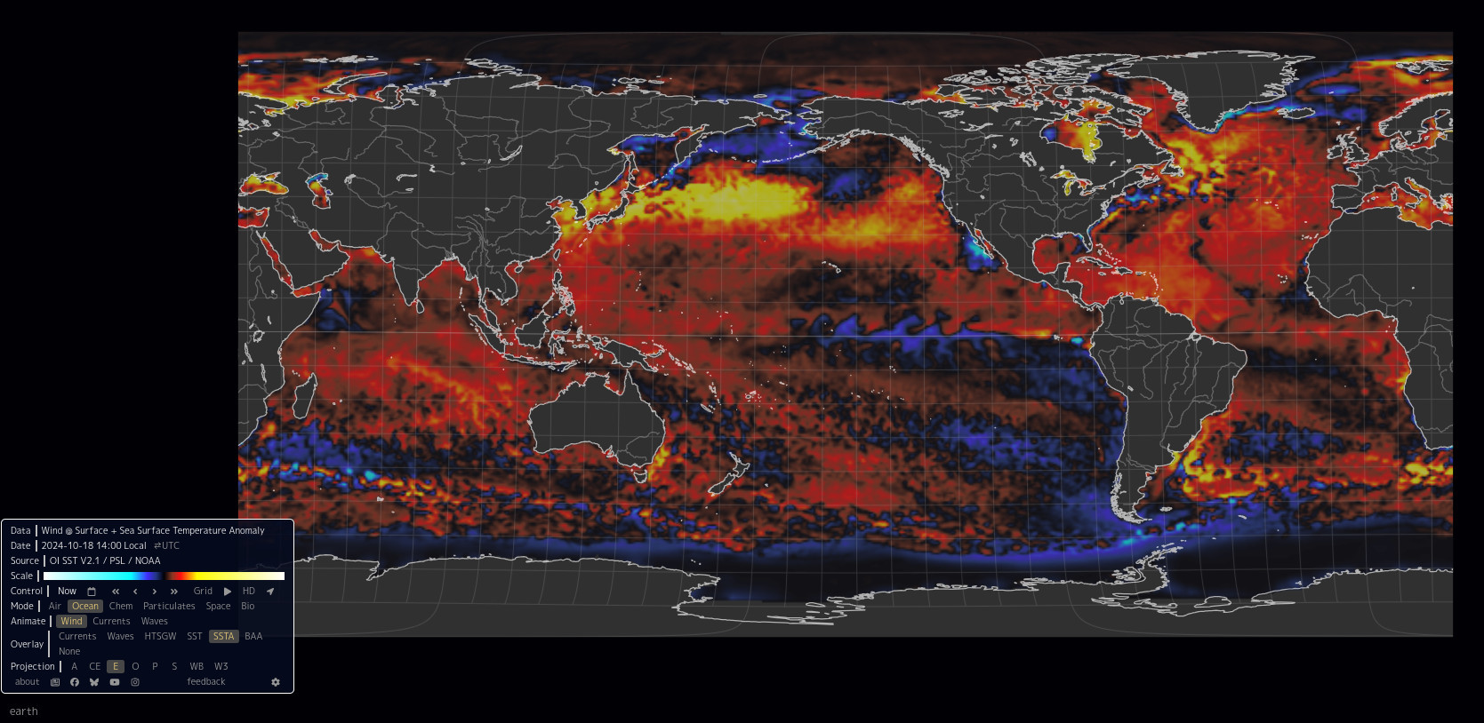 Current situation of marine heatwaves - they cover large parts of the global ocean. As all feedbacks in the Earth system also the feedback of marine heatwave expansion and intensification is been able to show non-linear behavior. This happened in the second half of 2023 when MHWs made another jump. Won't be the last. Wonder how much longer I have to wait till climate science takes this feedback seriously starting with the admission that they are a feedback of global warming the upper oceans too fast...