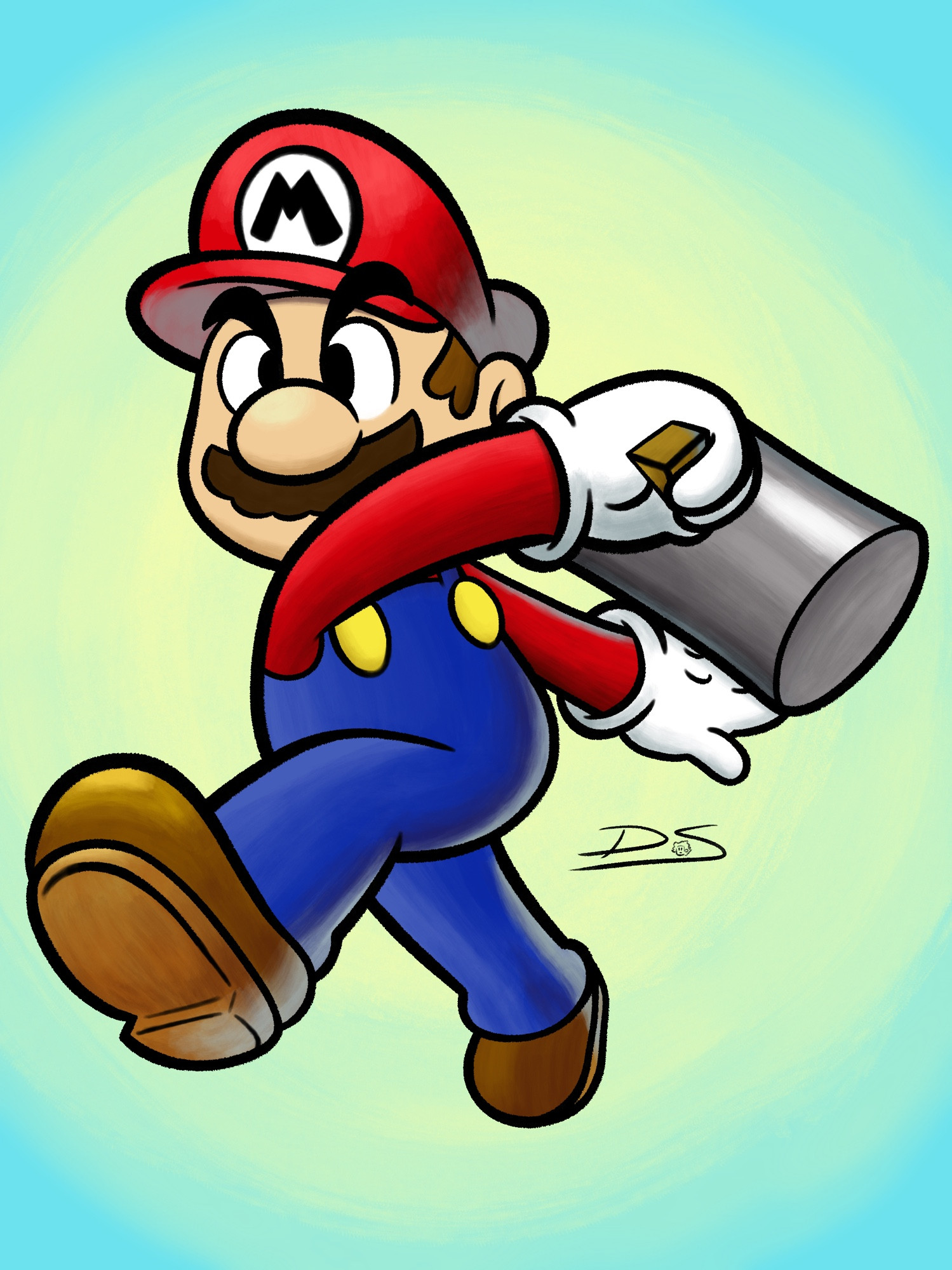 An art style study I did in the Mario & Luigi art style