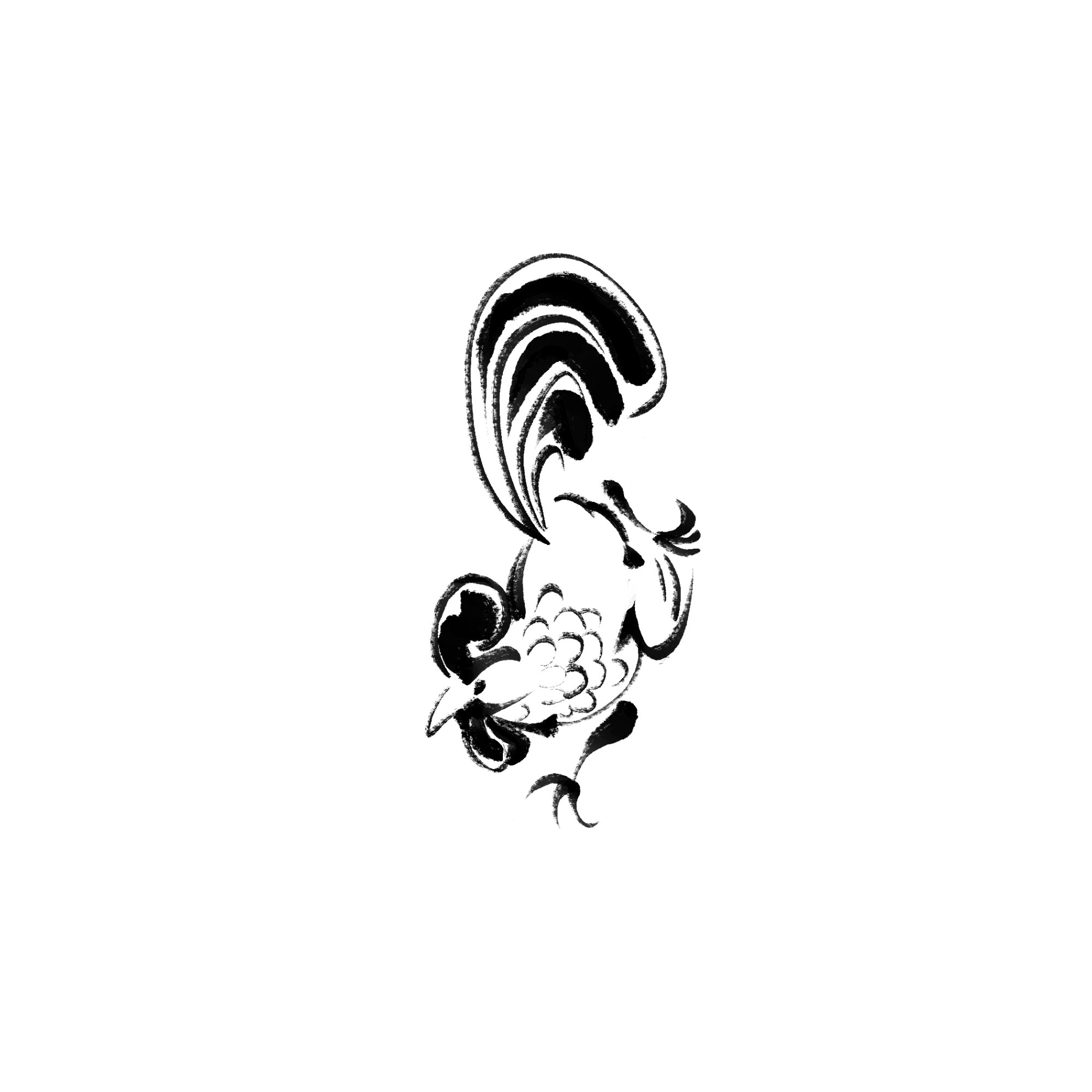 A walking rooster 