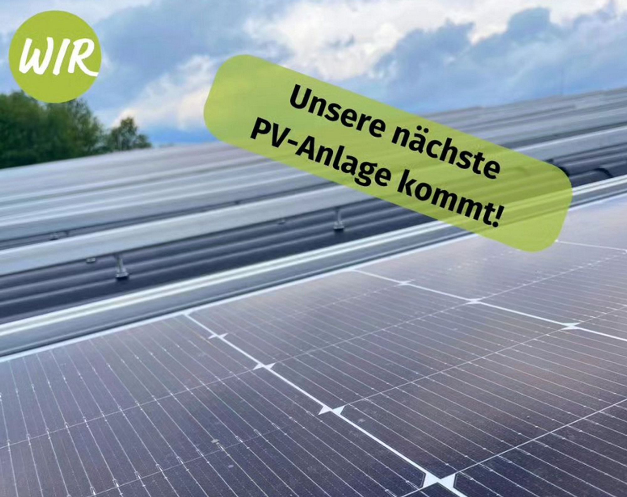 neue PV-Anlage der Bürgerenergiegenossenschaft in Freiberg/Sachsen