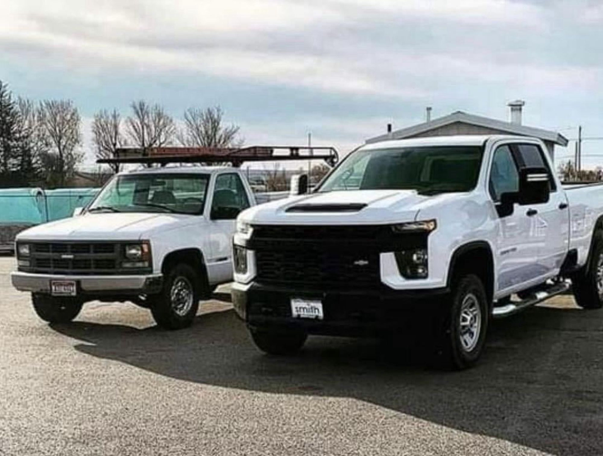 Chevy Silverado 30 years apart