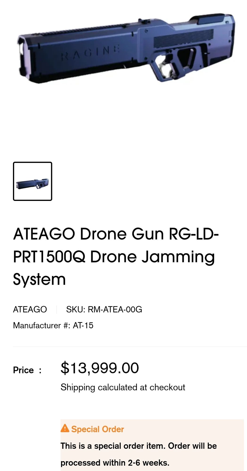 Antidrone gun