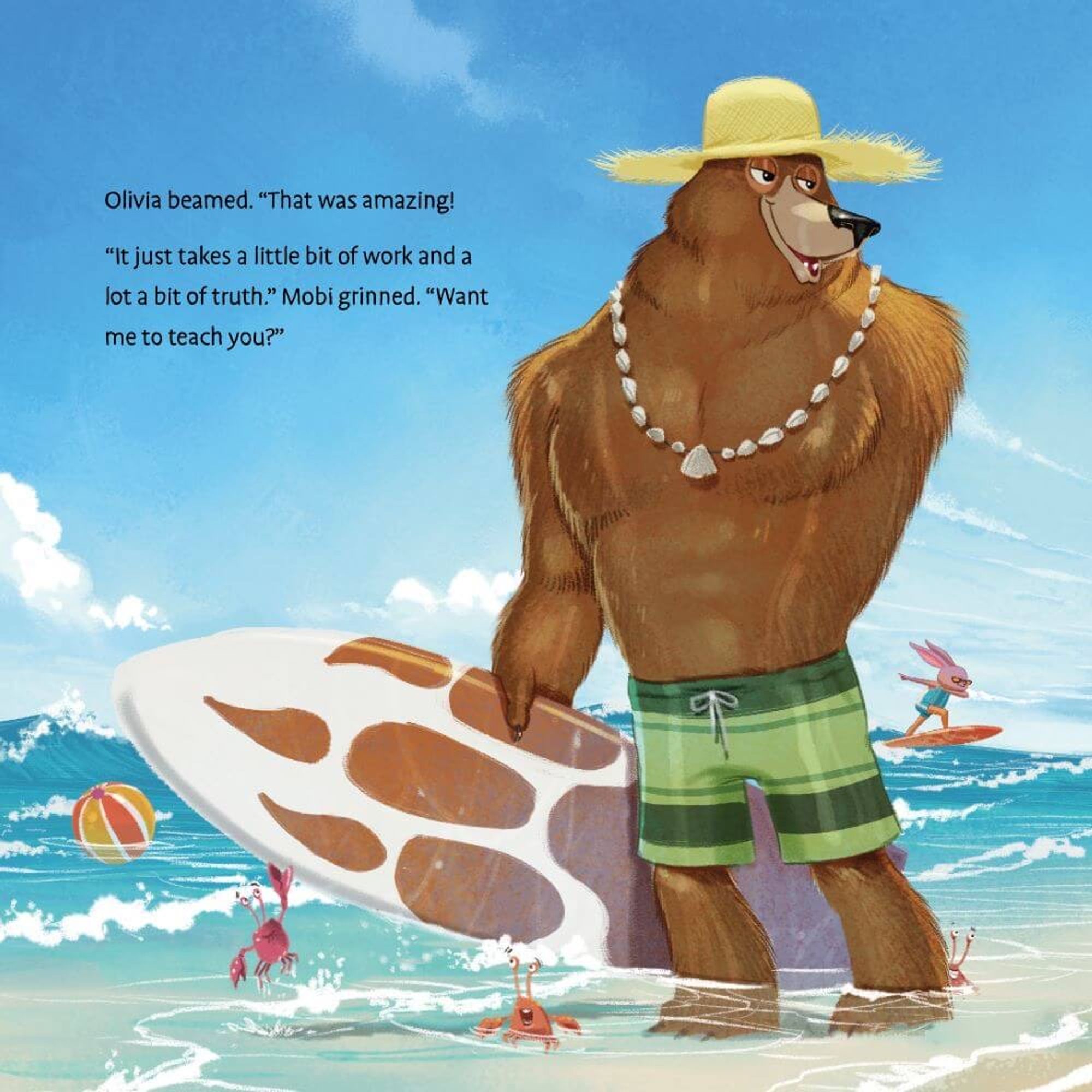 Sexy bear surfer