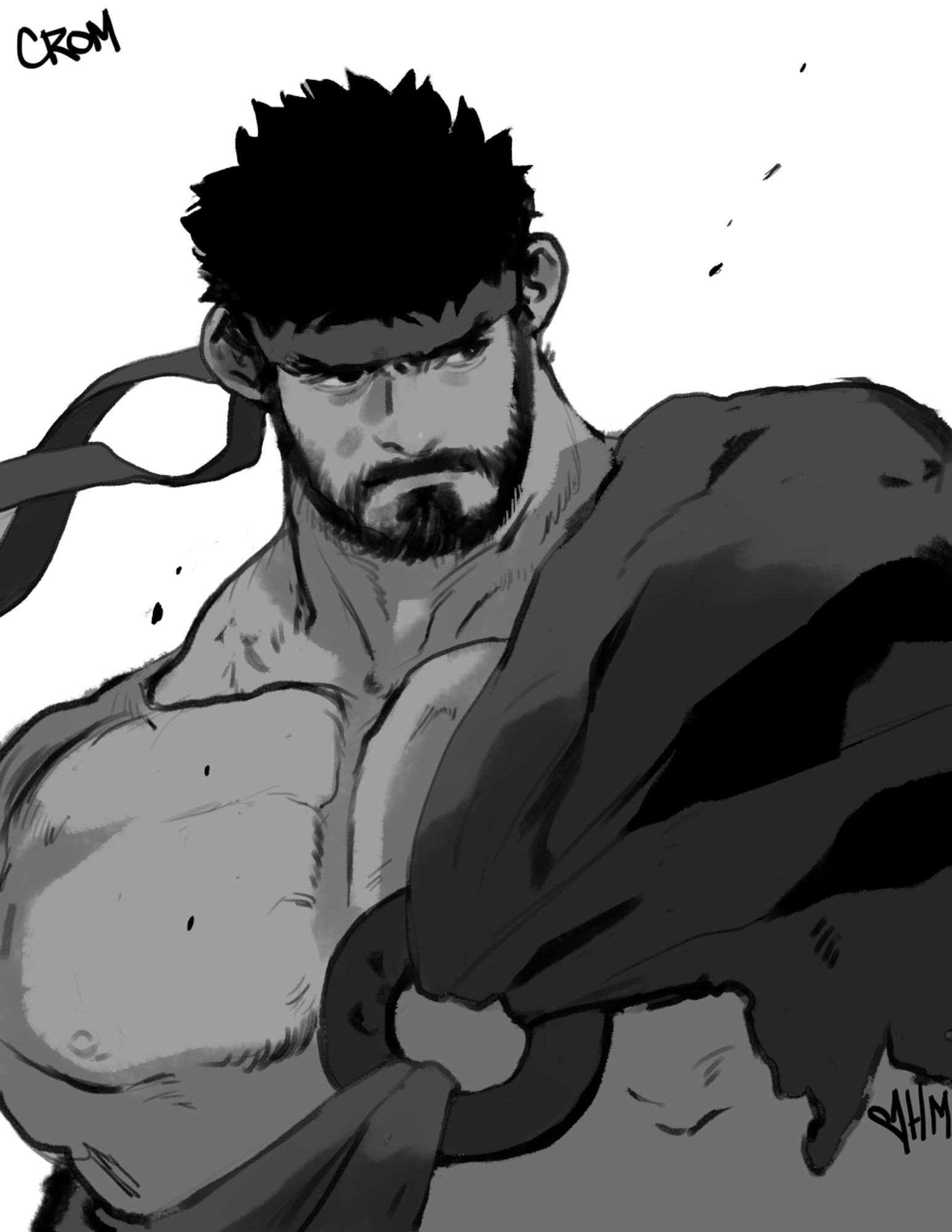 Drawing of Ryu from SF6