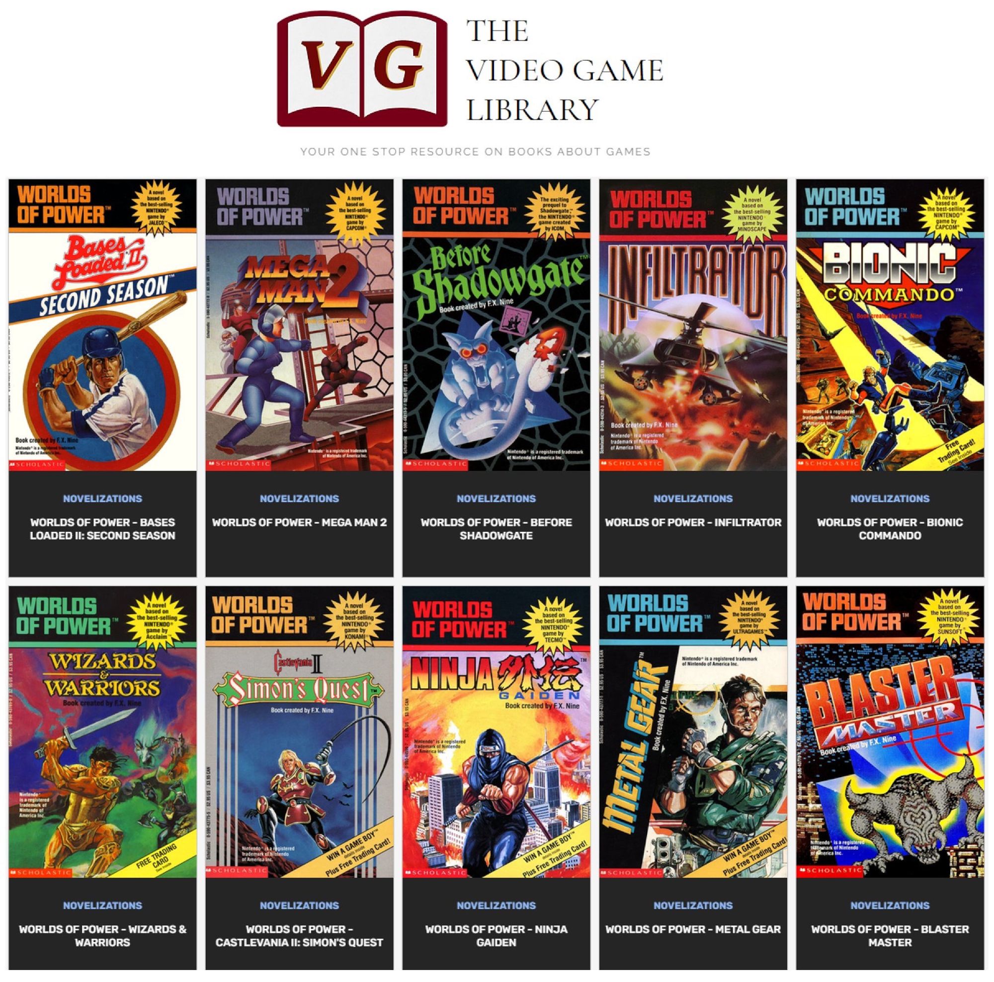 The 10 books in Nintendo’s Worlds of Power series