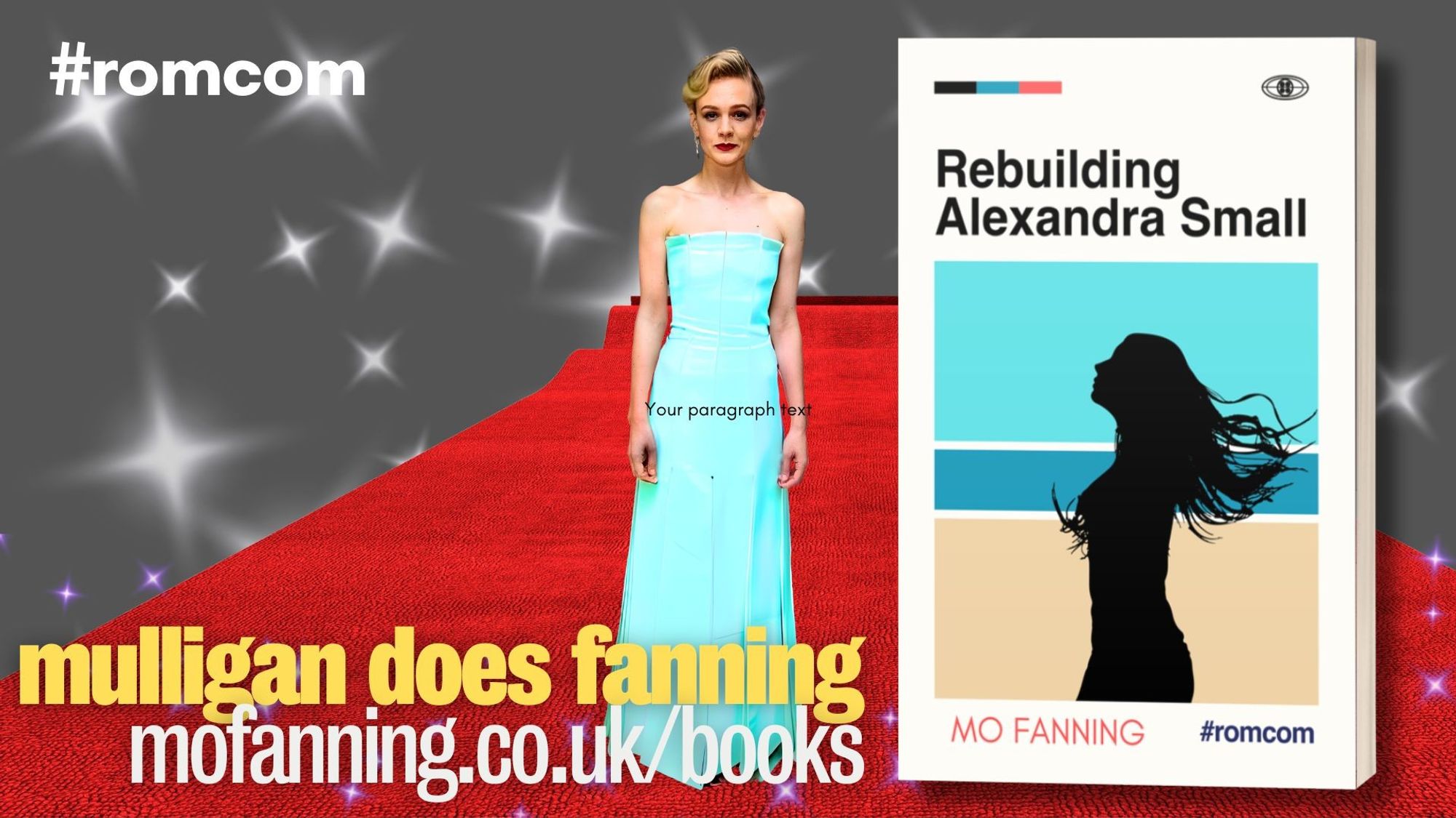 Carey Mulligan dressed for Rebuilding Alexandra Small by Mo Fanning