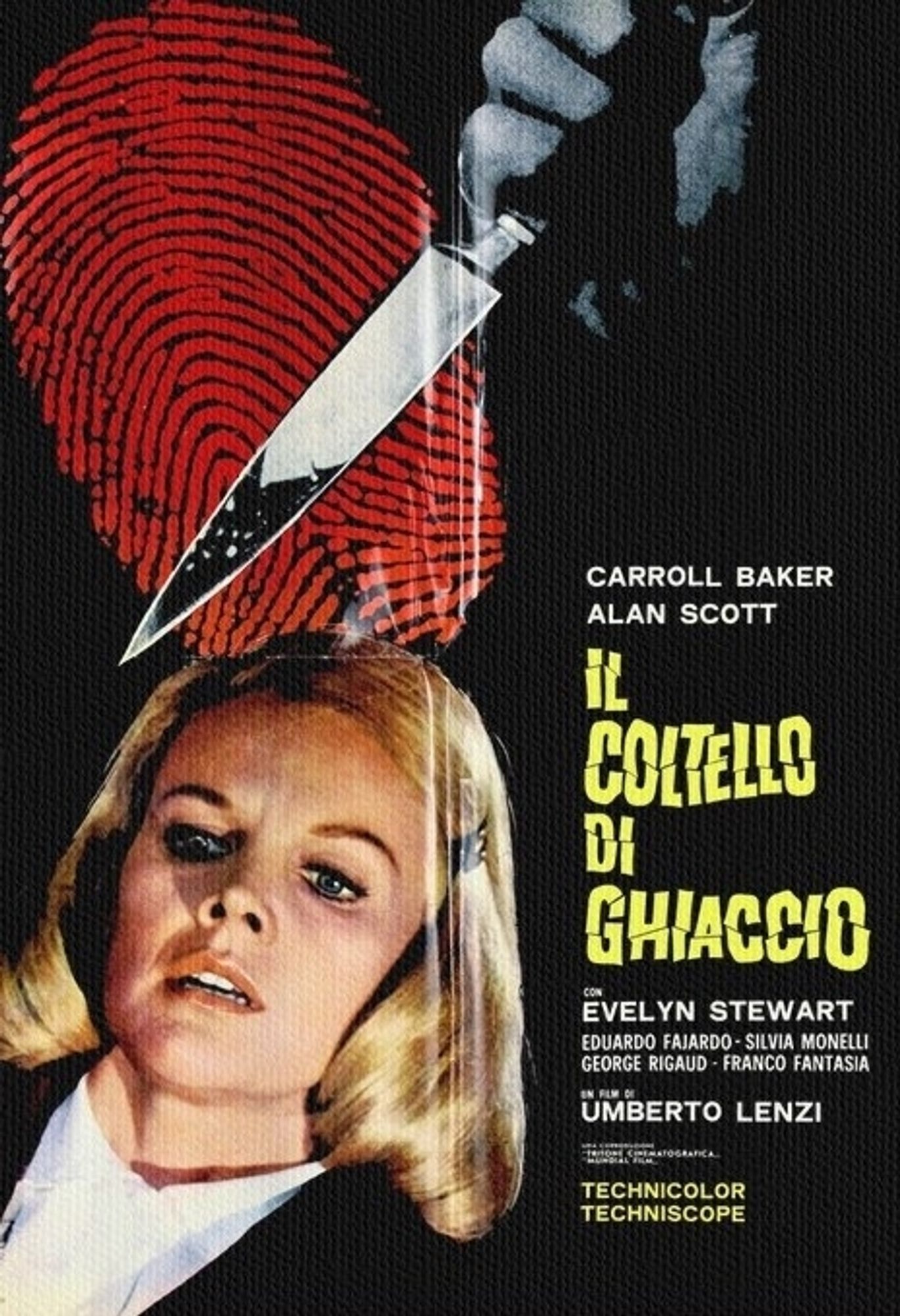 Italian movie poster for Knife of Ice, 1972