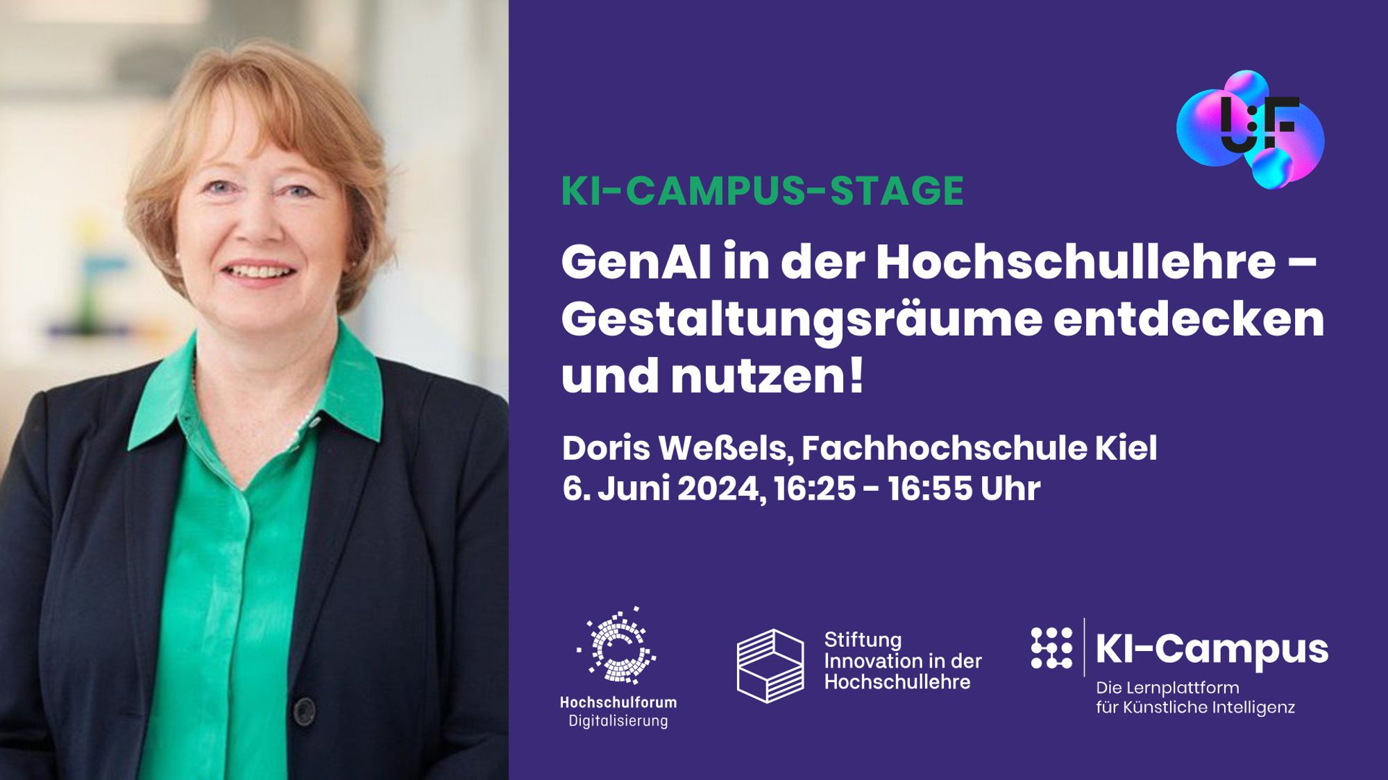 KI-Campus-Stage beim University:Future Festival 2024
Doris Weßels, Fachhochschule Kiel