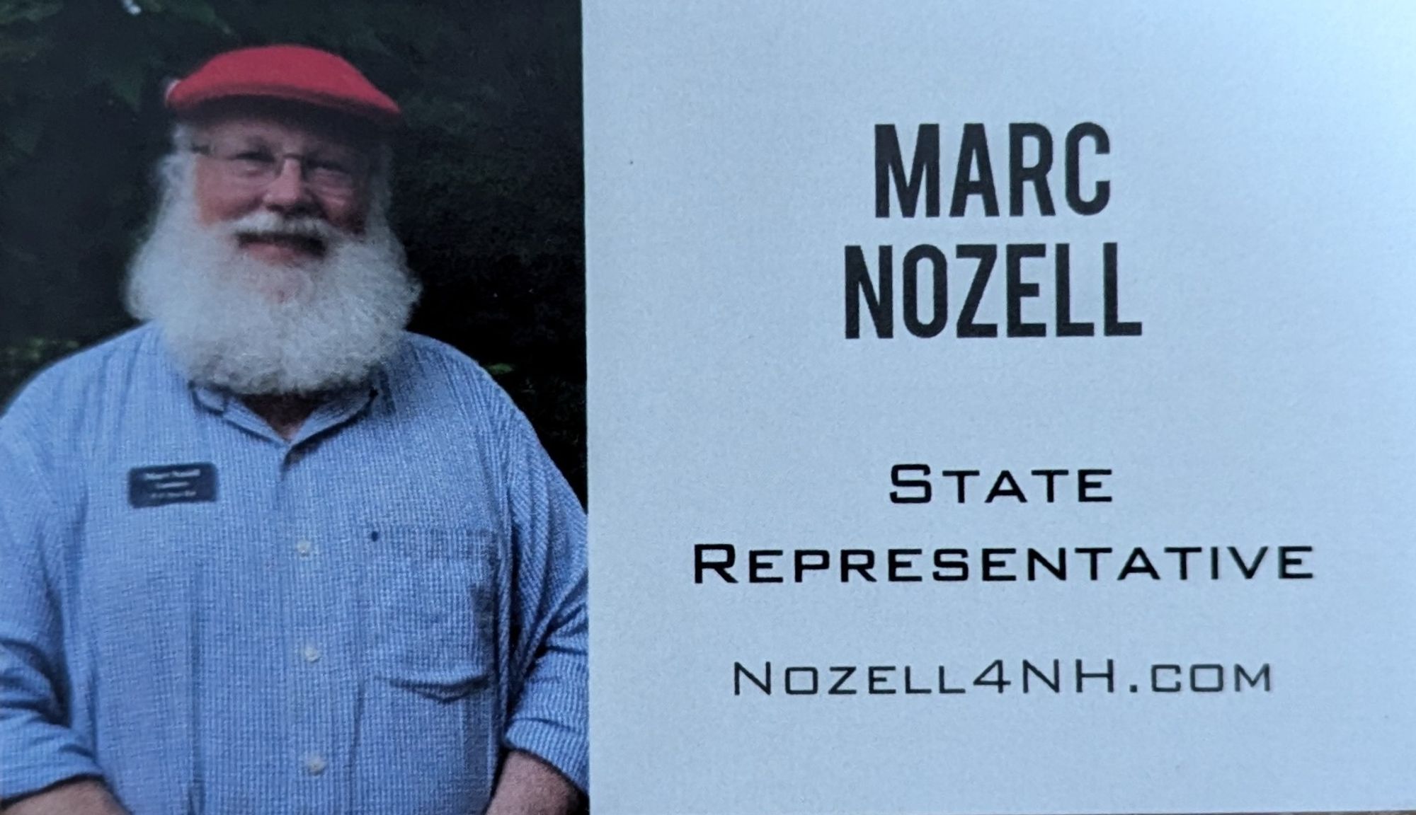 Marc Nozell for State Rep business card