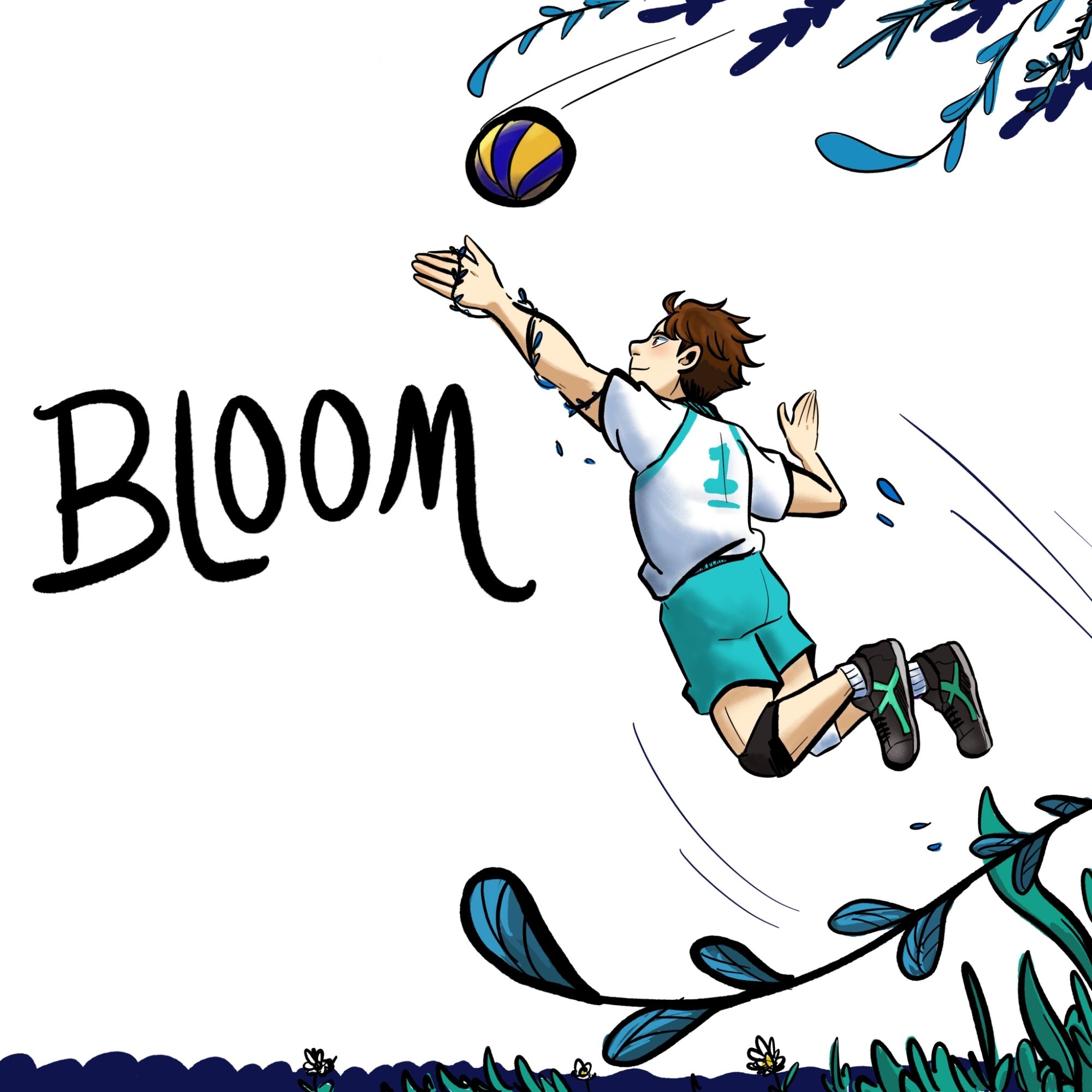 Digital fanart of Oikawa Toru from Haikyuu featuring one of his iconic quotes

Text: bloom