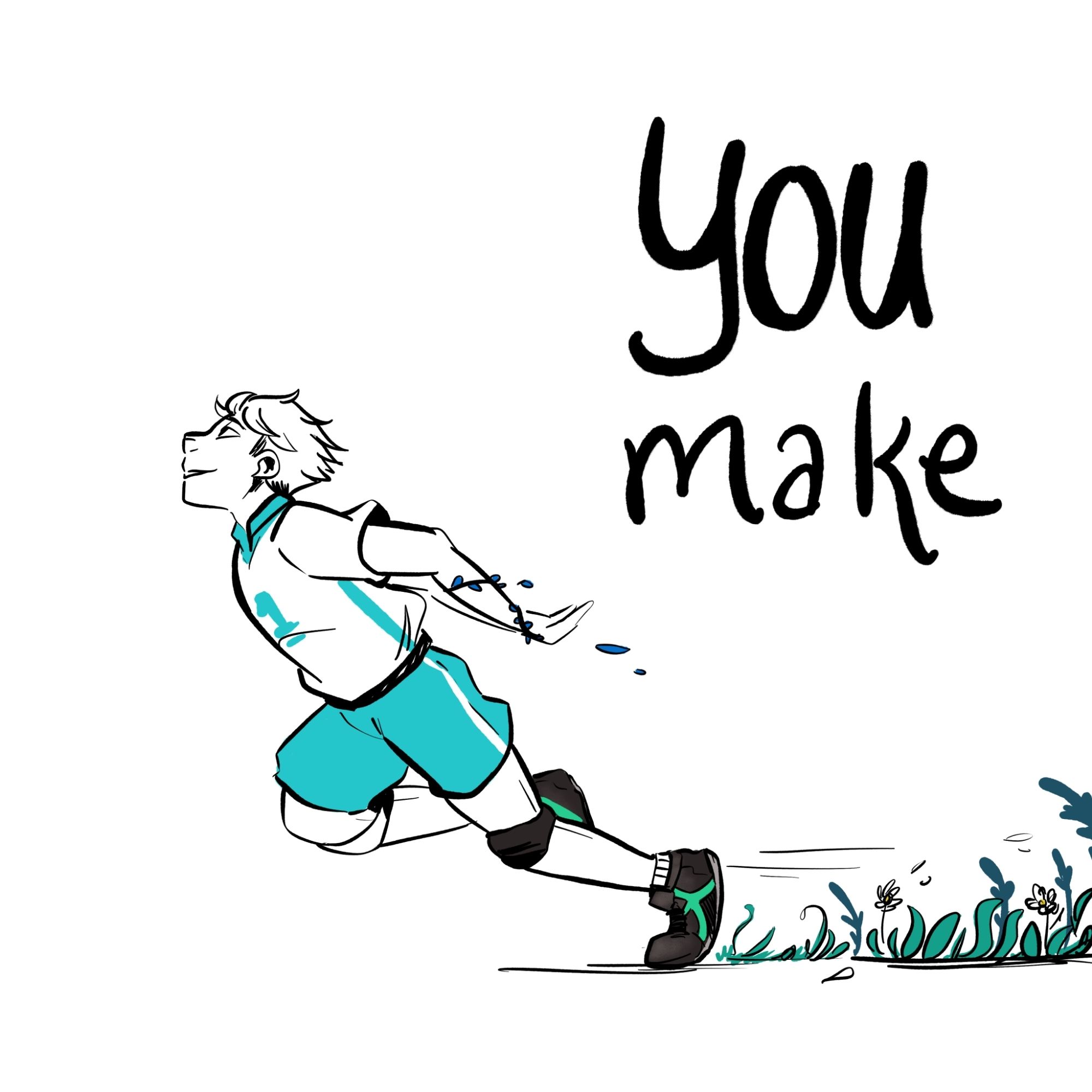 Digital fanart of Oikawa Toru from Haikyuu featuring one of his iconic quotes

Text: YOU make