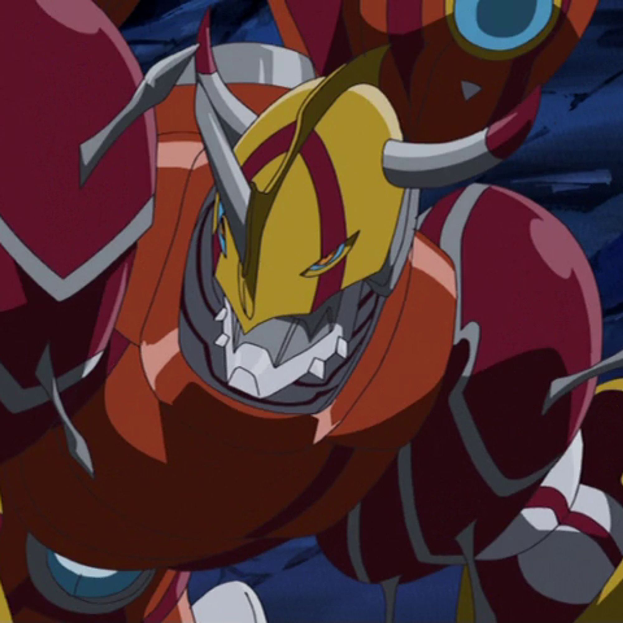 Screenshot from Digimon Savers/Data Squad, showing ShineGreymon