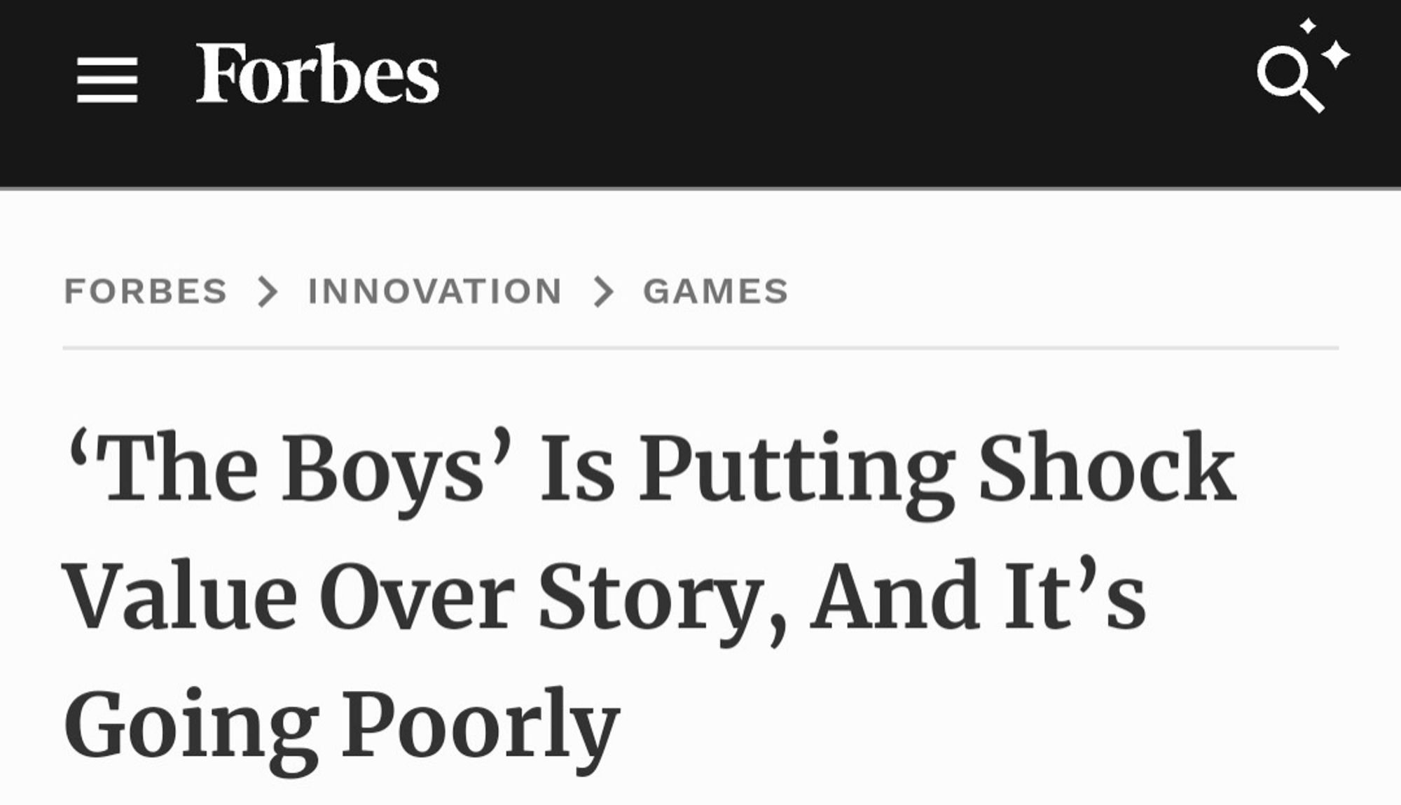 Überschrift: ‘The Boys’ Is Putting Shock Value Over Story, And It’s Going Poorly