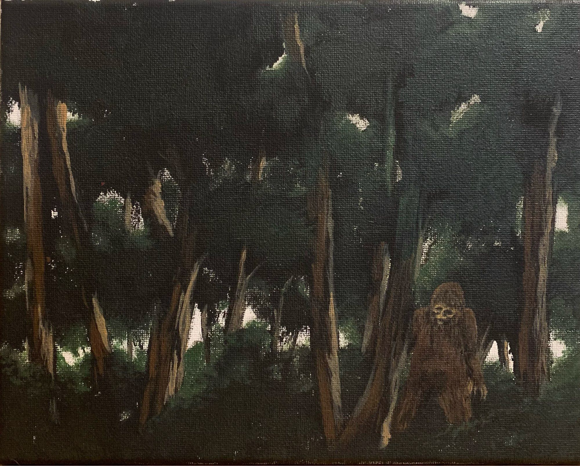 Sasquatch in the woods