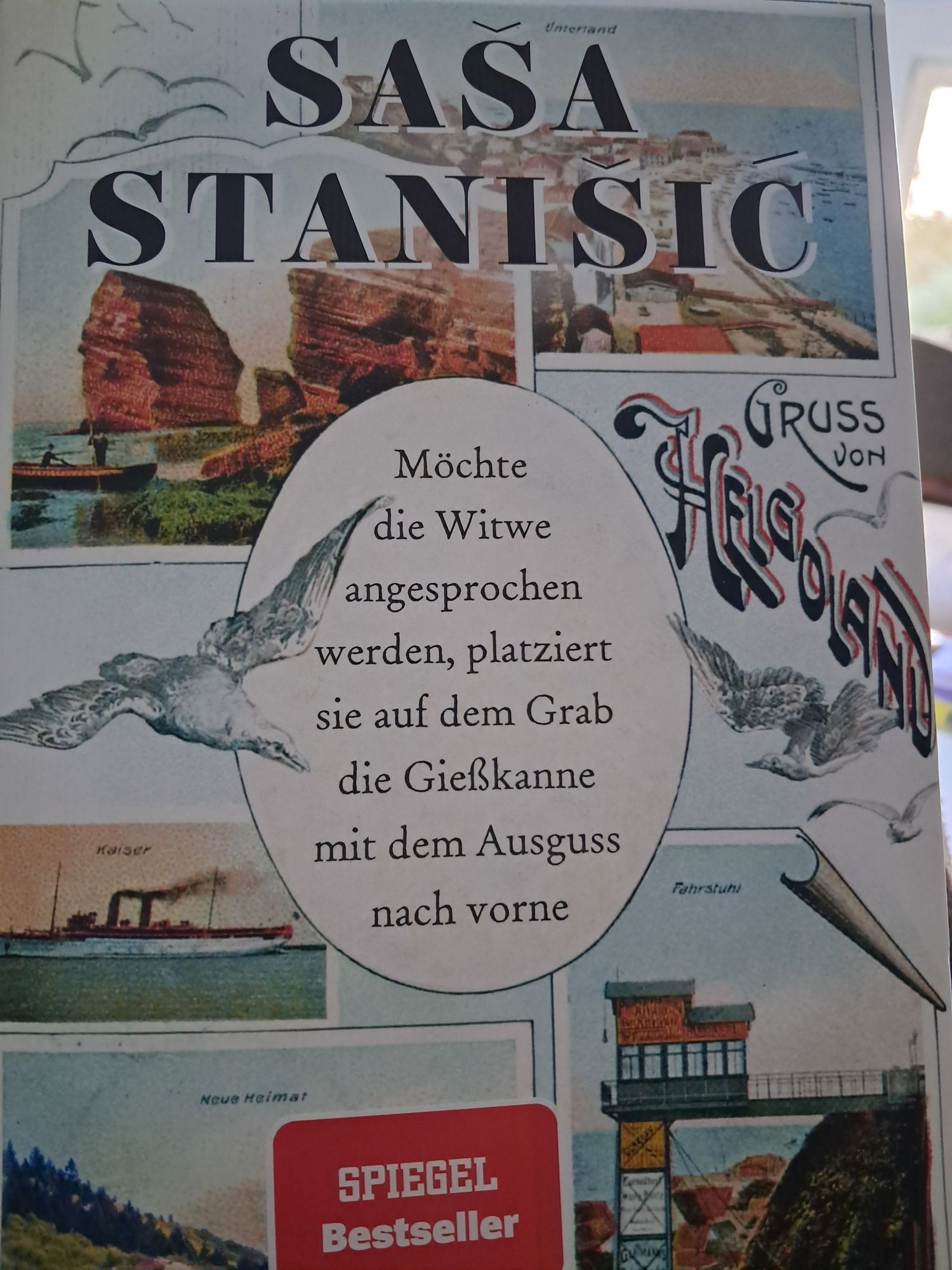 Saša Stanisić, Möchte die Wiwe angesprochen werden, platziert sie auf dem Grab die Gießkanne mit dem Ausguss nach vorne