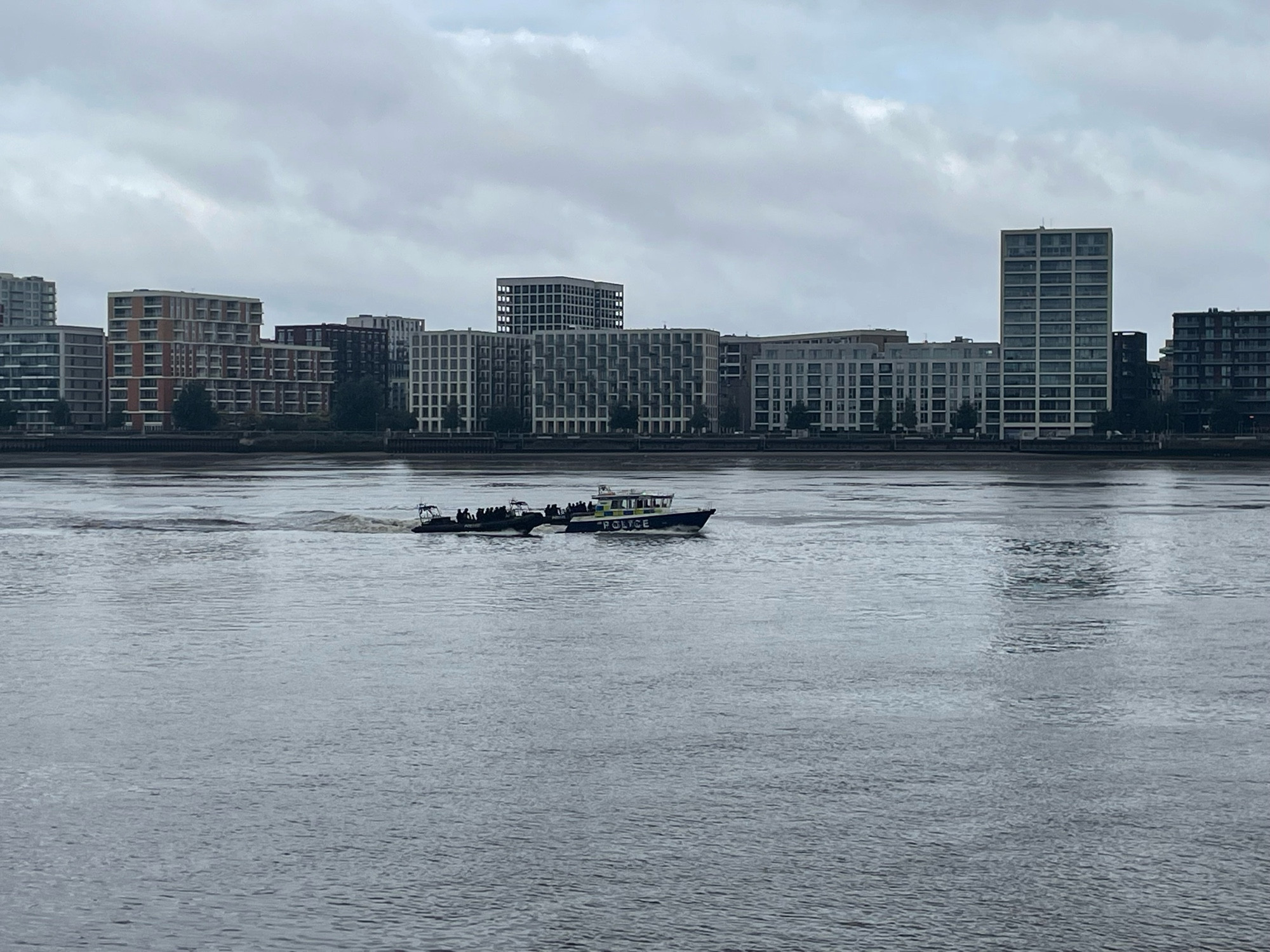 River Police out in large numbers on the Thames 02.10.2024