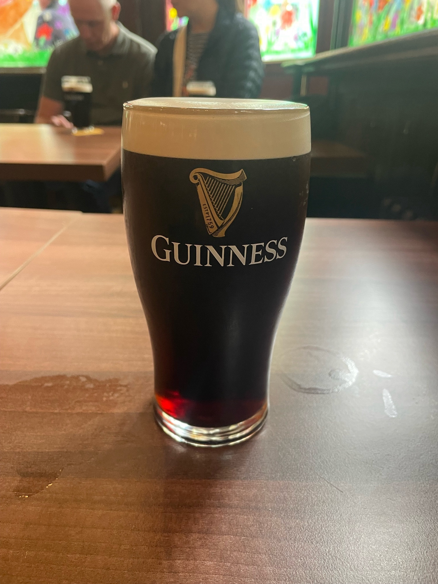 Pint of Guinness at the Rising Sun, London EC4