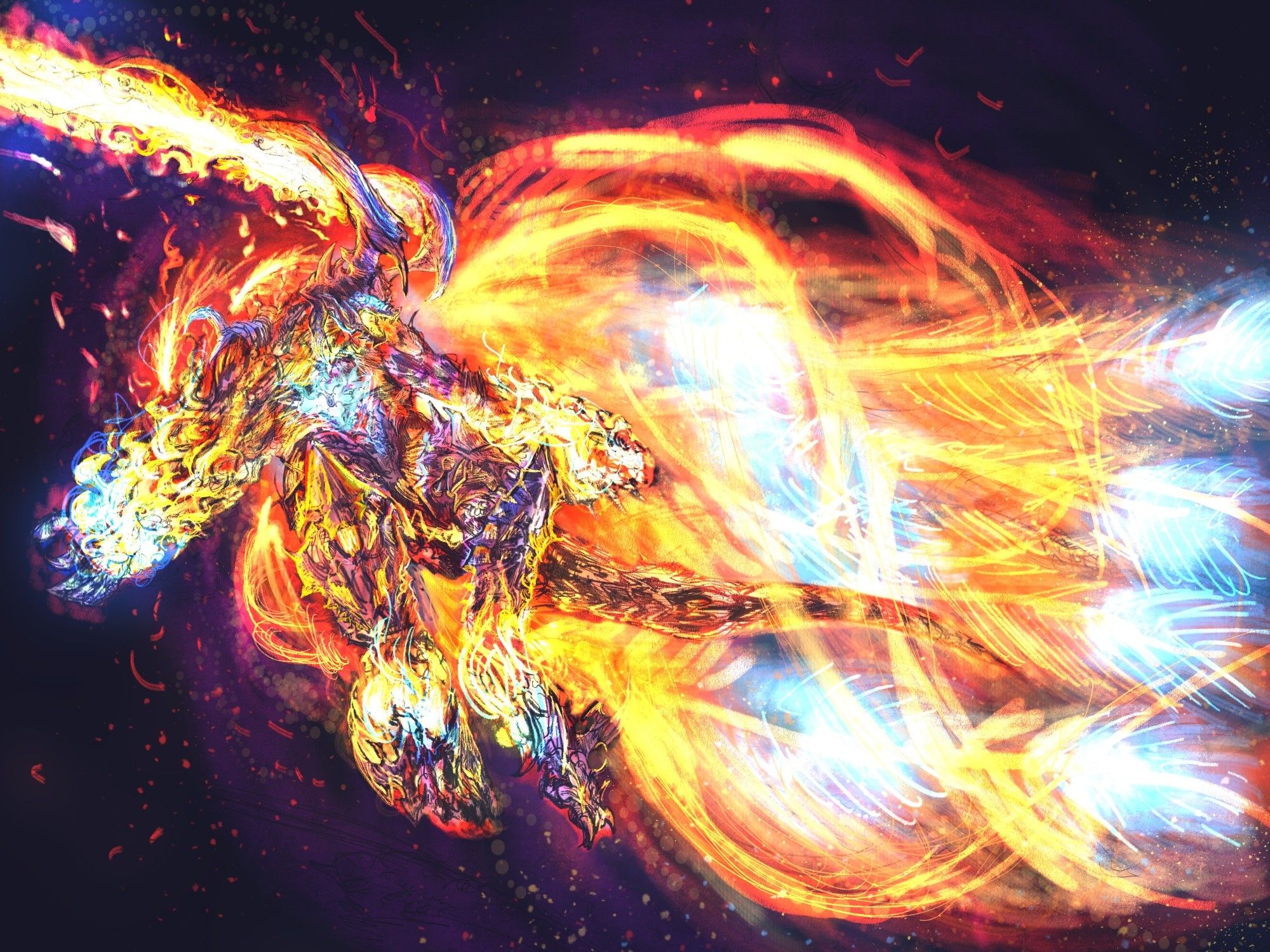 Ifrit Rising, from the amazing Final Fantasy XVI by the folks at CB3 in Square Enix.