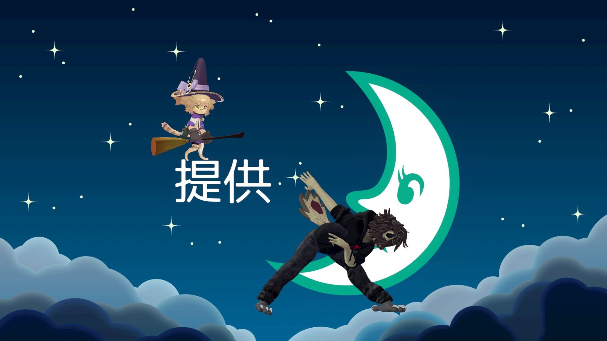 My VRChat avatar dabbing at a Vket advertisement