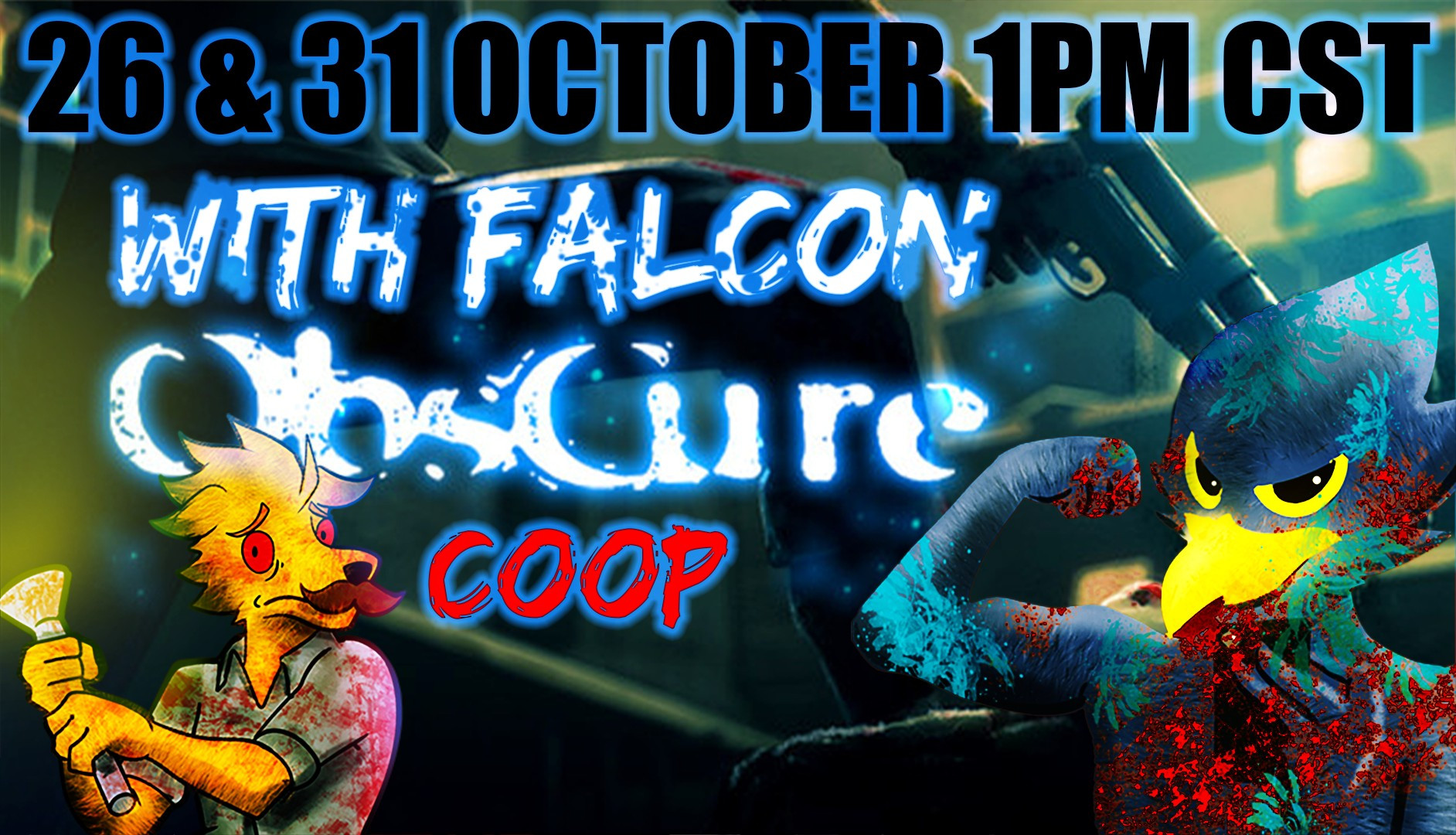 26 + 31 October, Sebi and Falcon playing ObsCure on Twitch!