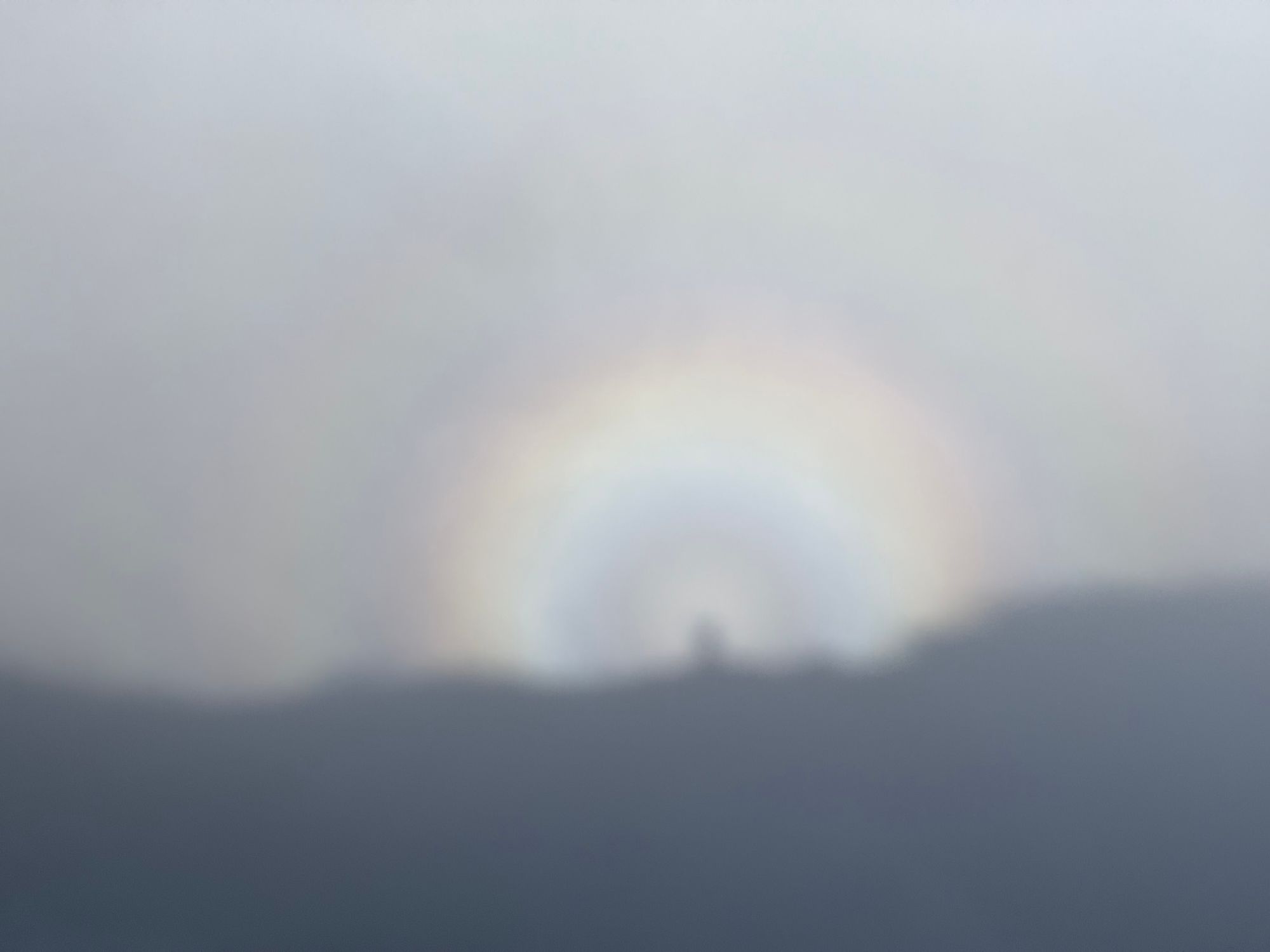 Close up of Brocken spectre