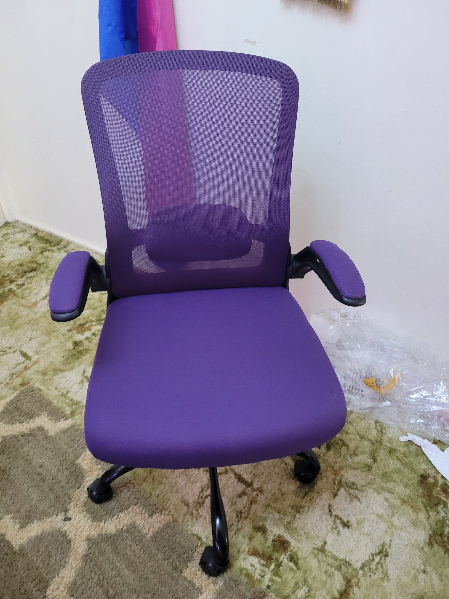 Purple desk chair