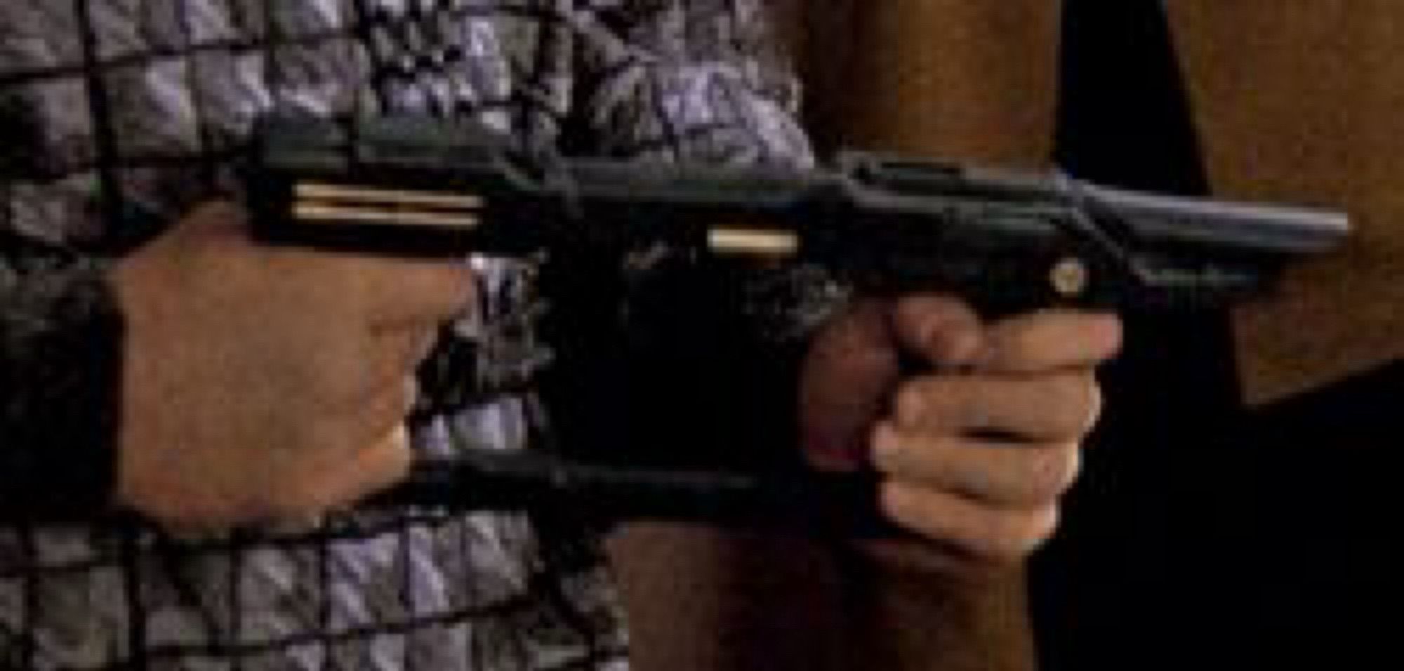 The original Romulan disruptor rifle began life as the rifle used by the Ferengi Sovak in "Captain's Holiday" and later the Ferengi Morta in "Rascals". It was in turn, used by the Talarians in "Suddenly Human", before it found a new life as a Romulan rifle for both parts of "Unification" and "Gambit". [source: Memory Alpha]