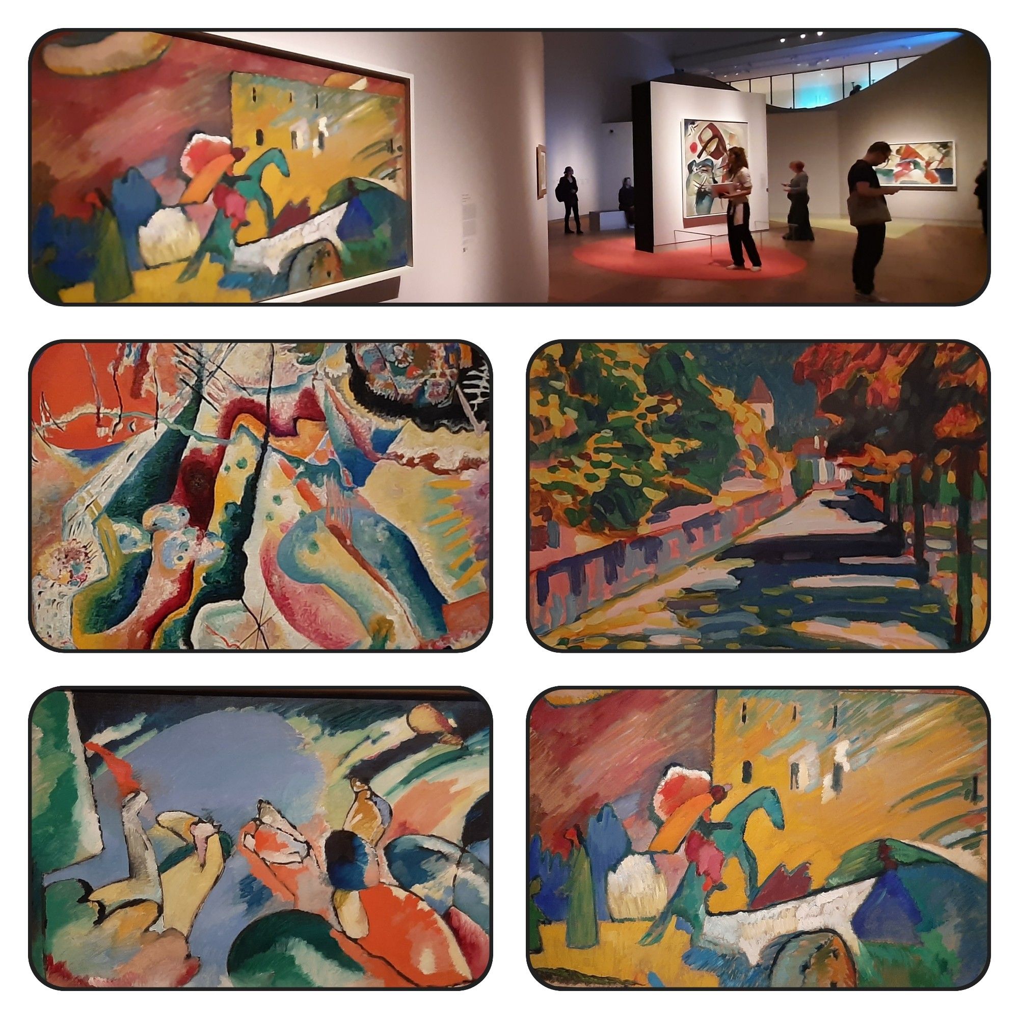 Some impressions of early work of painter Wassily Kandinsky Now on stage at H'ART Museum #Amsterdam
June 18th till November 10th 2024 
On liaison with #CentrePompidou #Paris
H'ART museum is the former Hermitage @Amsterdam
@ pictures #wilmatakesabreak.nl