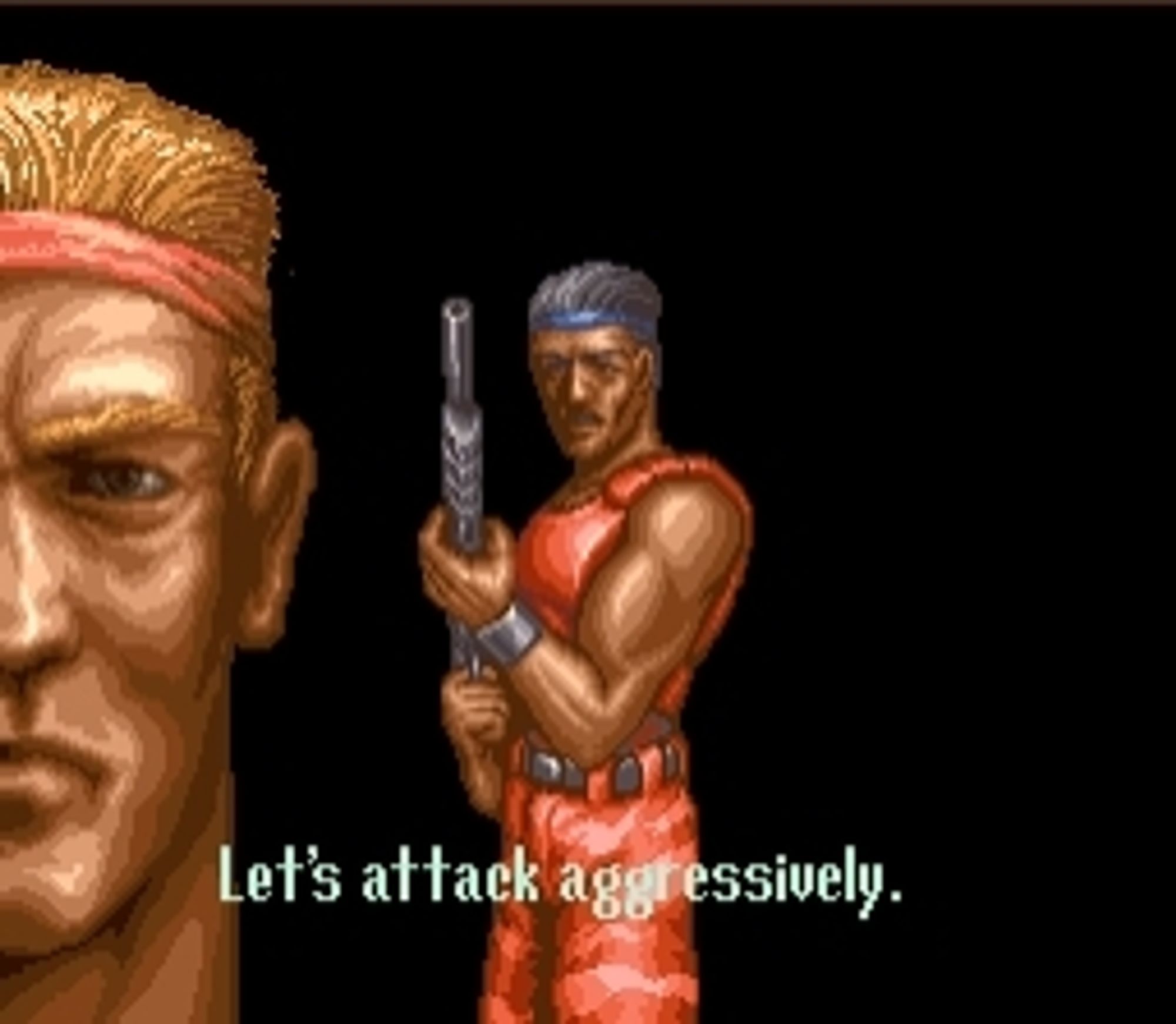 Bill and Lance from the intro of Contra 3.